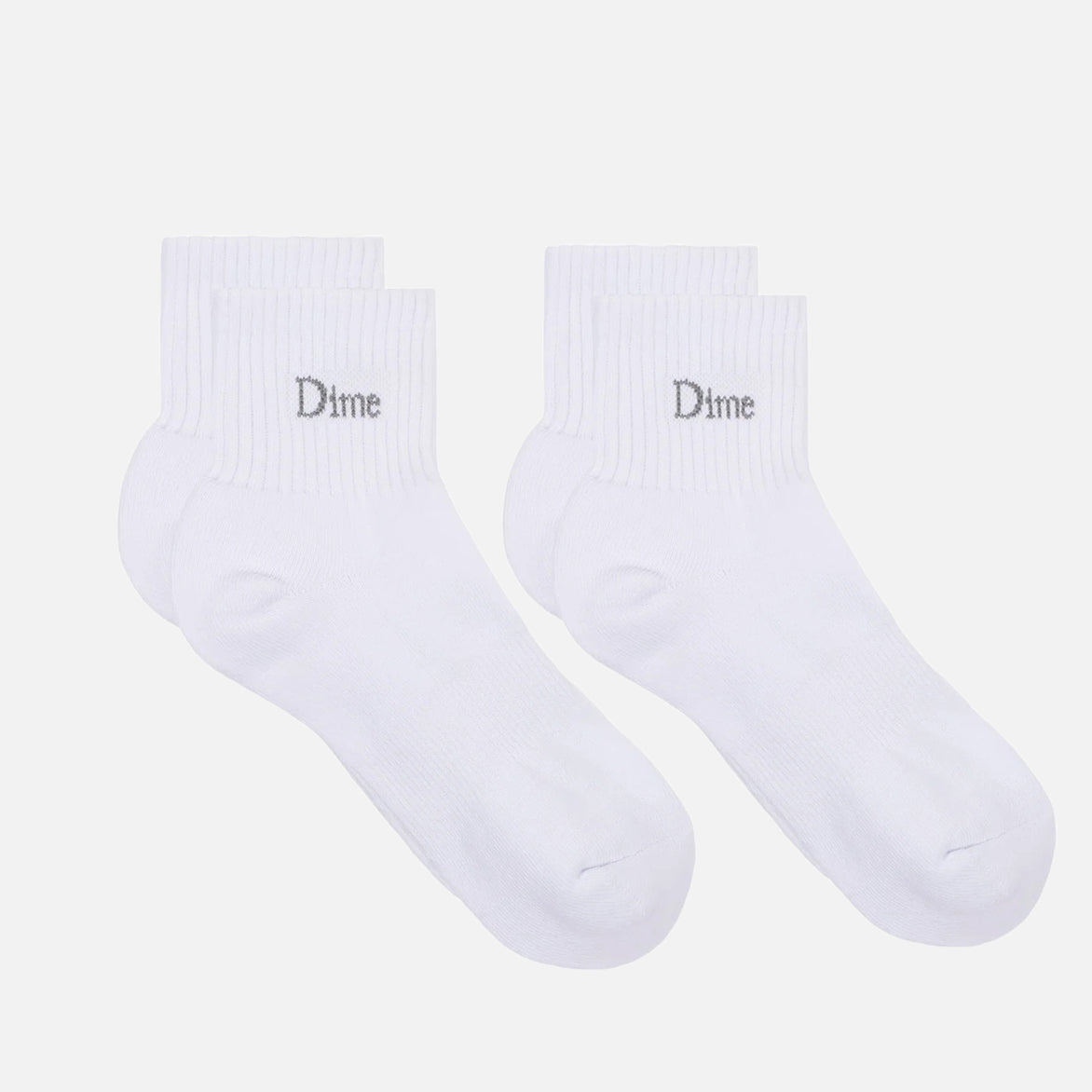 Classic 2 Pack White Socks - Comfortable Cotton Crew Socks for Men & Women - Perfect for Daily Wear, Sports & Gifts