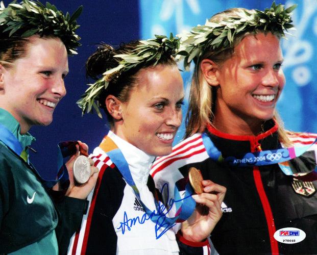 Amanda Beard Autographed 8x10 Photo Team USA PSA/DNA Certified #P78648 - Perfect for Sports Memorabilia Collectors and Swimming Fans