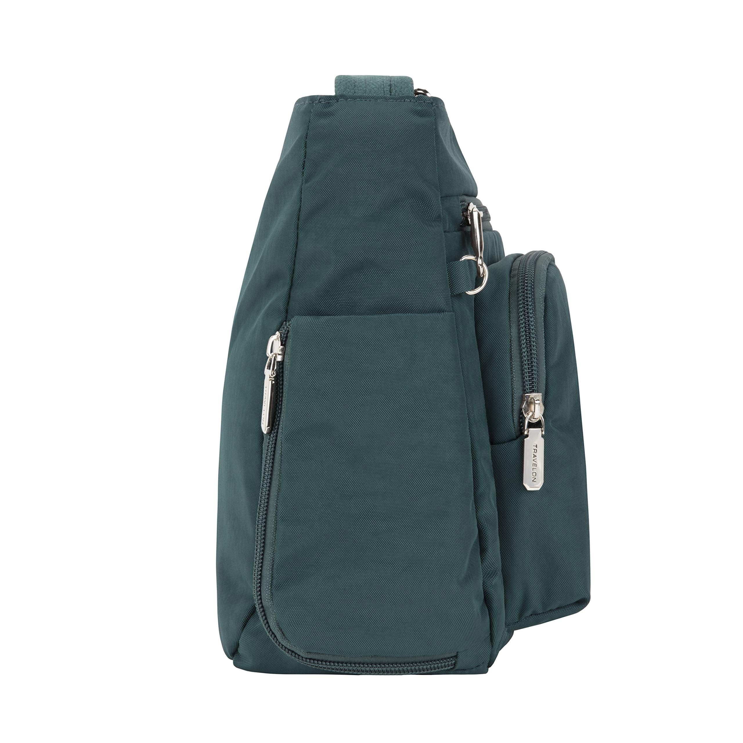 Travelon Anti-Theft Crossbody Bag with RFID Blocking & Patch Pocket - Secure Hands-Free Purse for Travel, Commuting & Daily Use