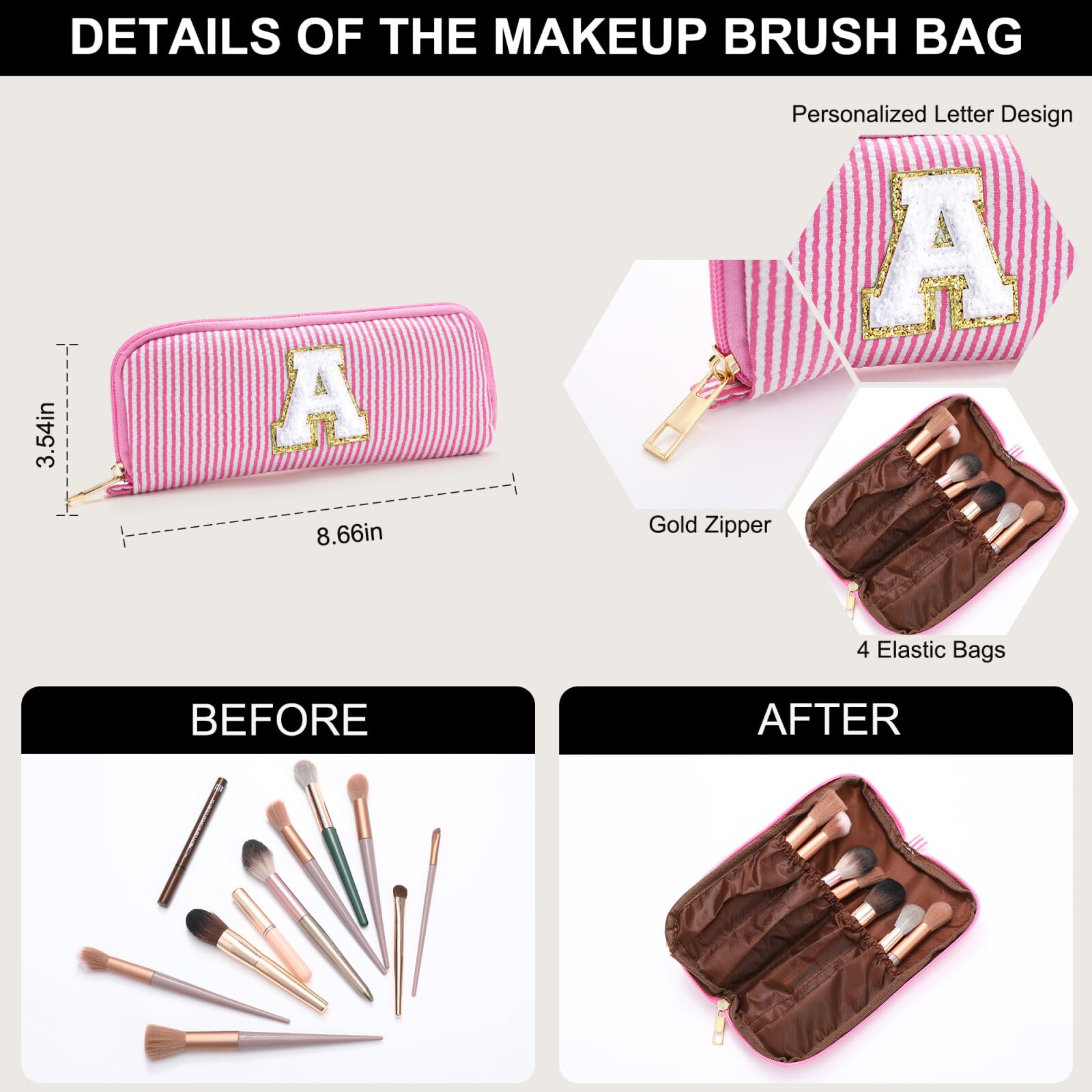 YOOLIFE Teacher Appreciation Gifts - Travel Makeup Bag for Retiring Teachers, Birthday & Mother's Day Presents | 2024 Women's Retirement Gift Ideas | Perfect for Classroom Celebrations & Vacation Trips