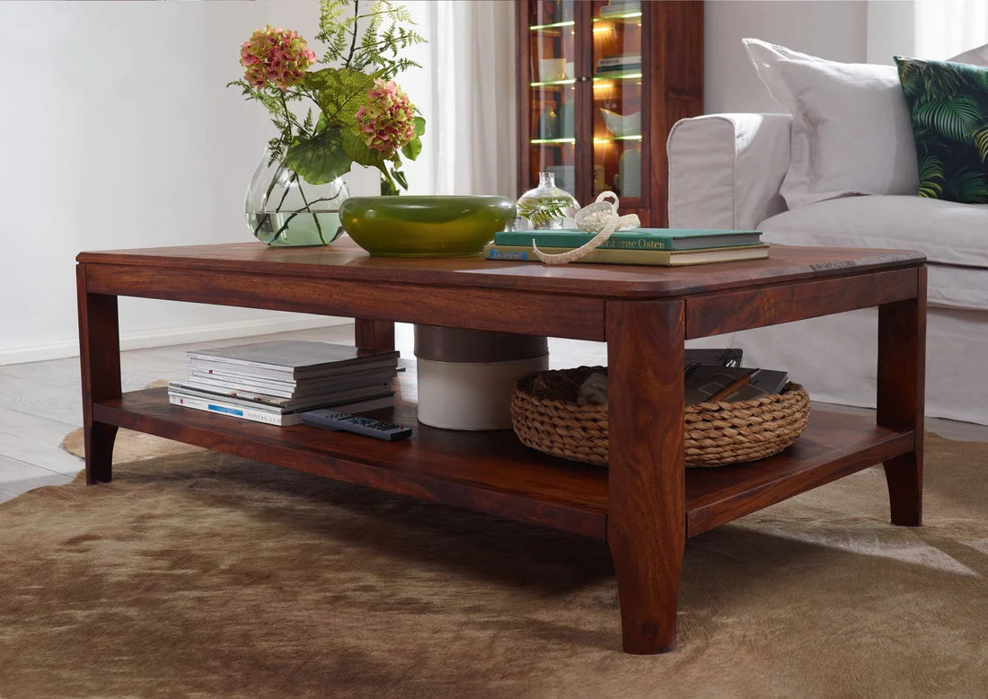 Solid Sheesham Wood Coffee Table - 43