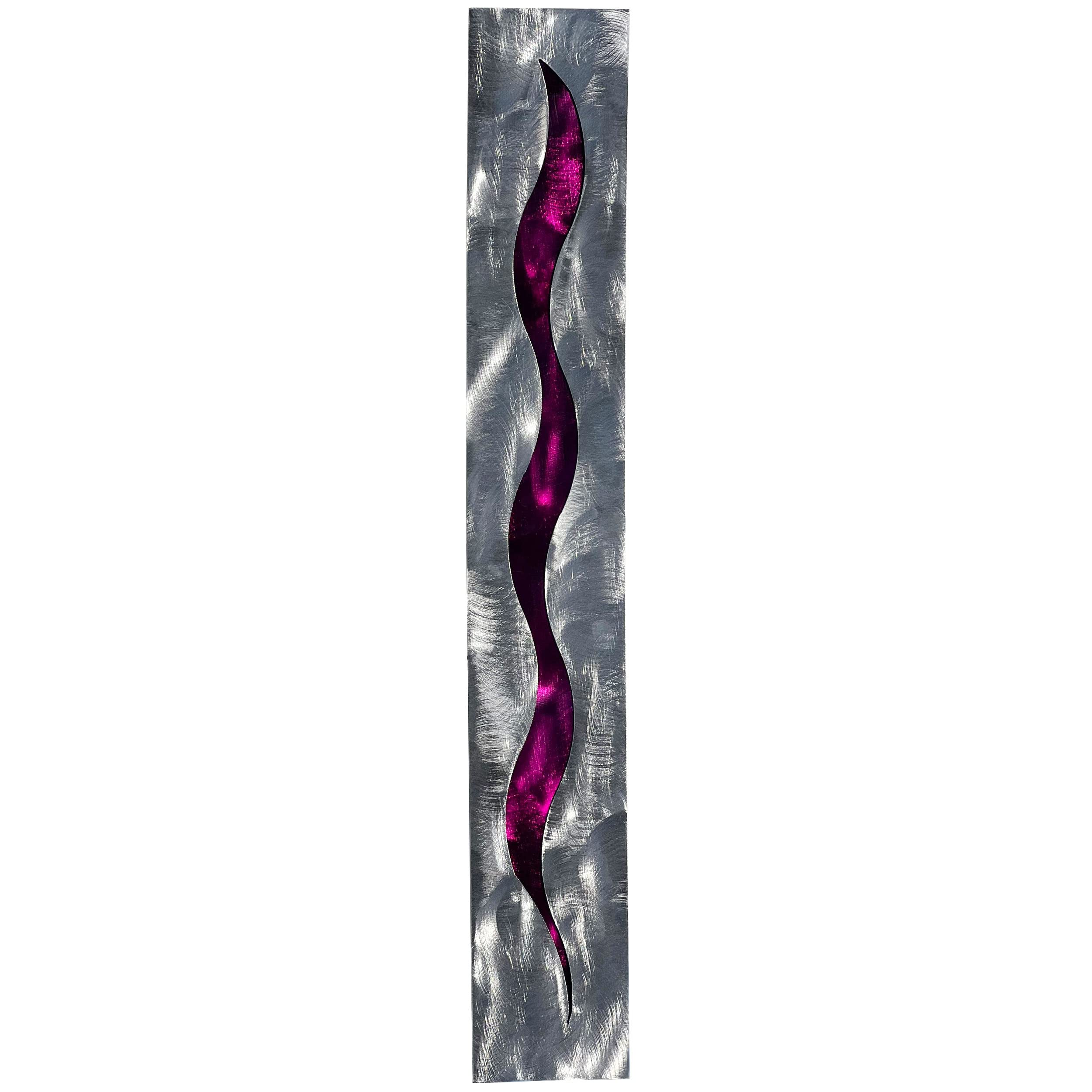 Vintage Metal Wall Decor - Candy Purple Finish for Home & Office | Perfect for Living Room, Bedroom, and Dormitory Aesthetic