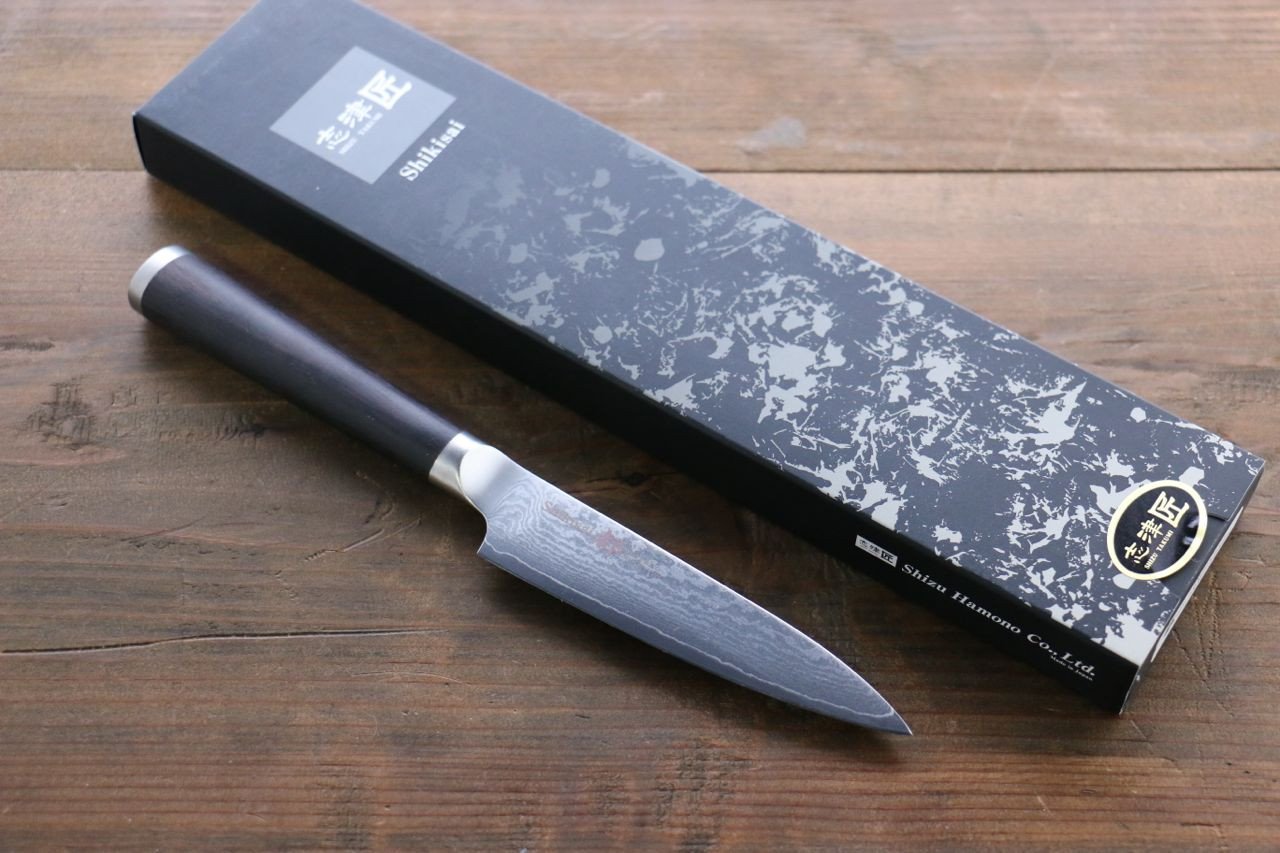 Premium Miyako AUS8 33-Layer Damascus Petty Utility Knife 110mm - Perfect for Slicing, Peeling & Precision Kitchen Tasks