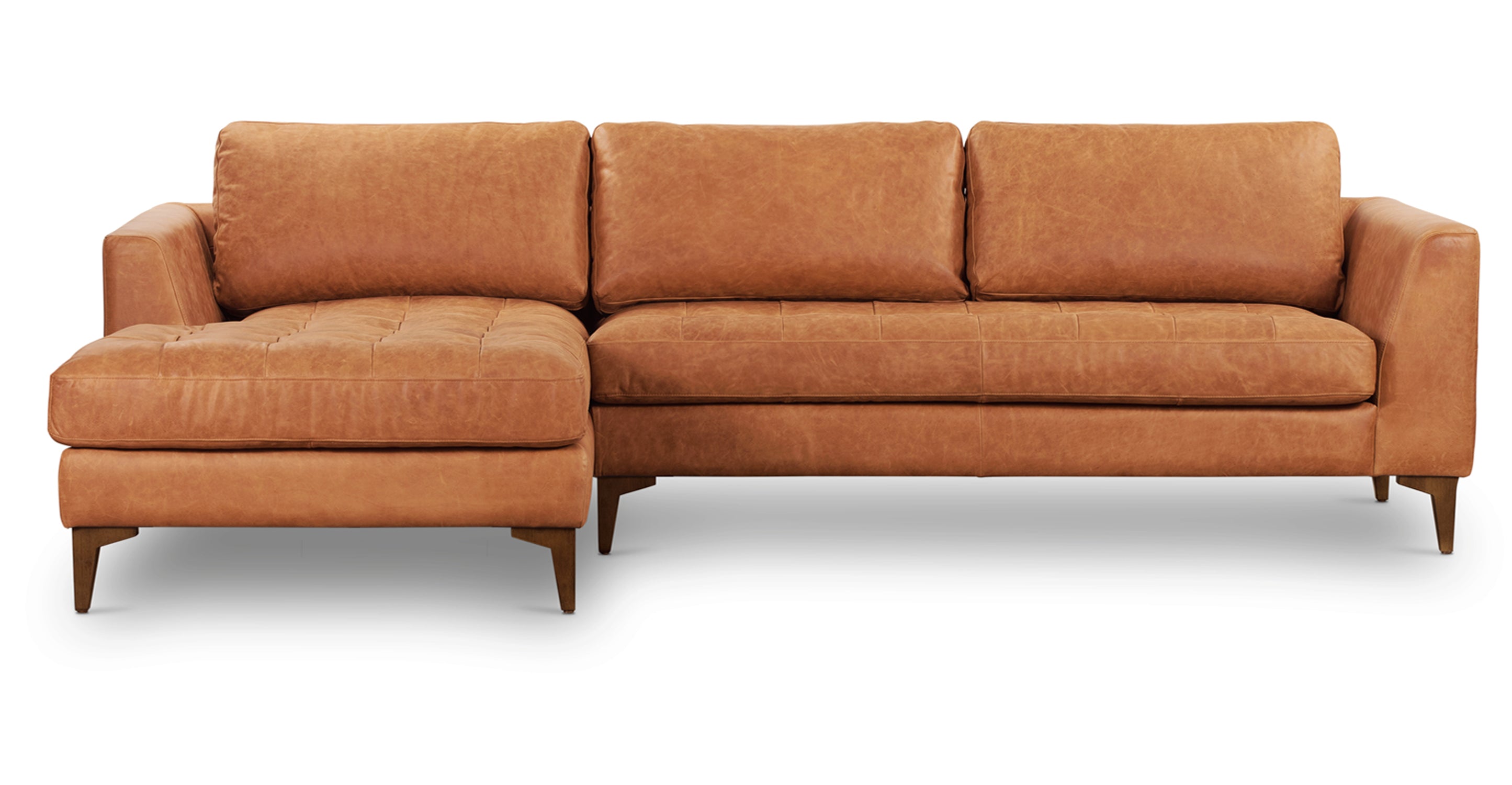 Modern Left Facing Sectional Sofa with Reversible Chaise - Comfortable L-Shaped Couch for Living Room, Family Room & Small Spaces - Perfect for Movie Nights & Relaxing