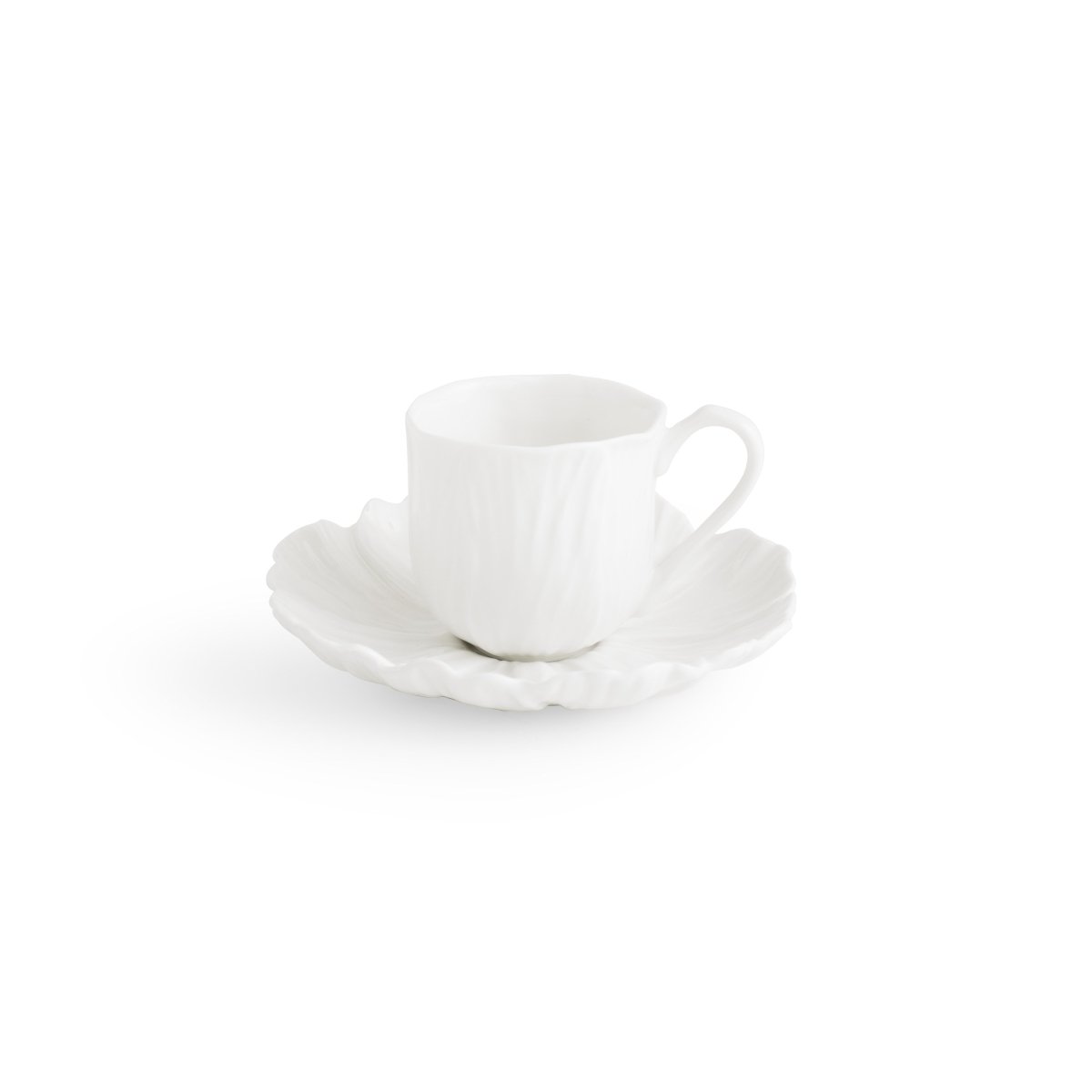 Premium Gardenia Demitasse Set - Elegant Porcelain Espresso Cups & Saucers for Afternoon Tea, Coffee, or Dessert - Perfect for Home, Cafe, or Gift Giving