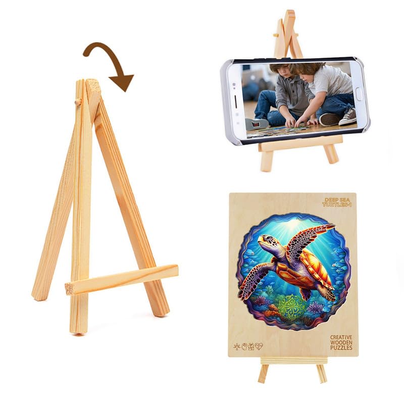 KAAYEE Wooden Animal Puzzles for Kids - Wooden Shape Puzzles with Gift Box - Educational Montessori Toys for Toddlers & Preschoolers - Perfect for Birthday Gifts, Classroom Learning & Family Game Night