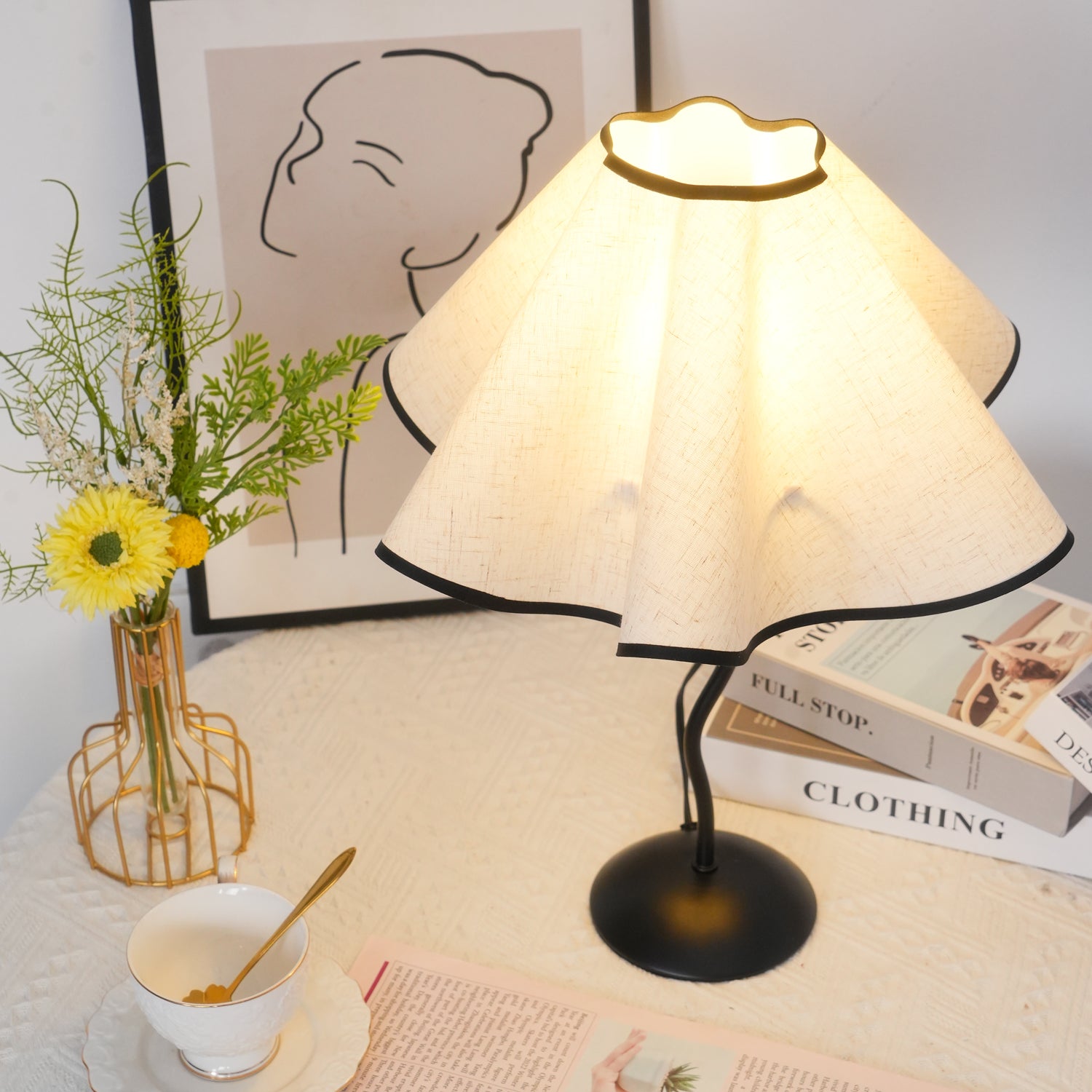 Modern Cora Table Lamp - Adjustable LED Desk Light with Touch Control, Dimmable Warm White to Cool White - Perfect for Bedroom, Office, and Study Room Lighting