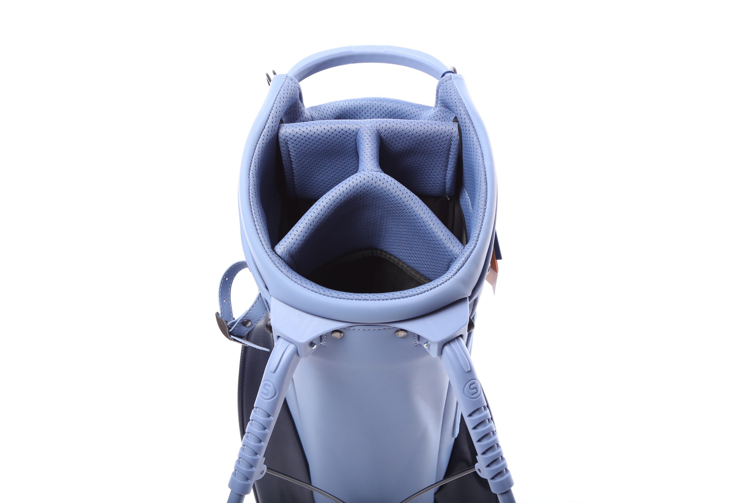 Stitch Stand Golf Bag with 4 Dividers & 2 Pockets - Includes Waterproof Rain Cover - Perfect for Golf Tournaments & Outdoor Sports