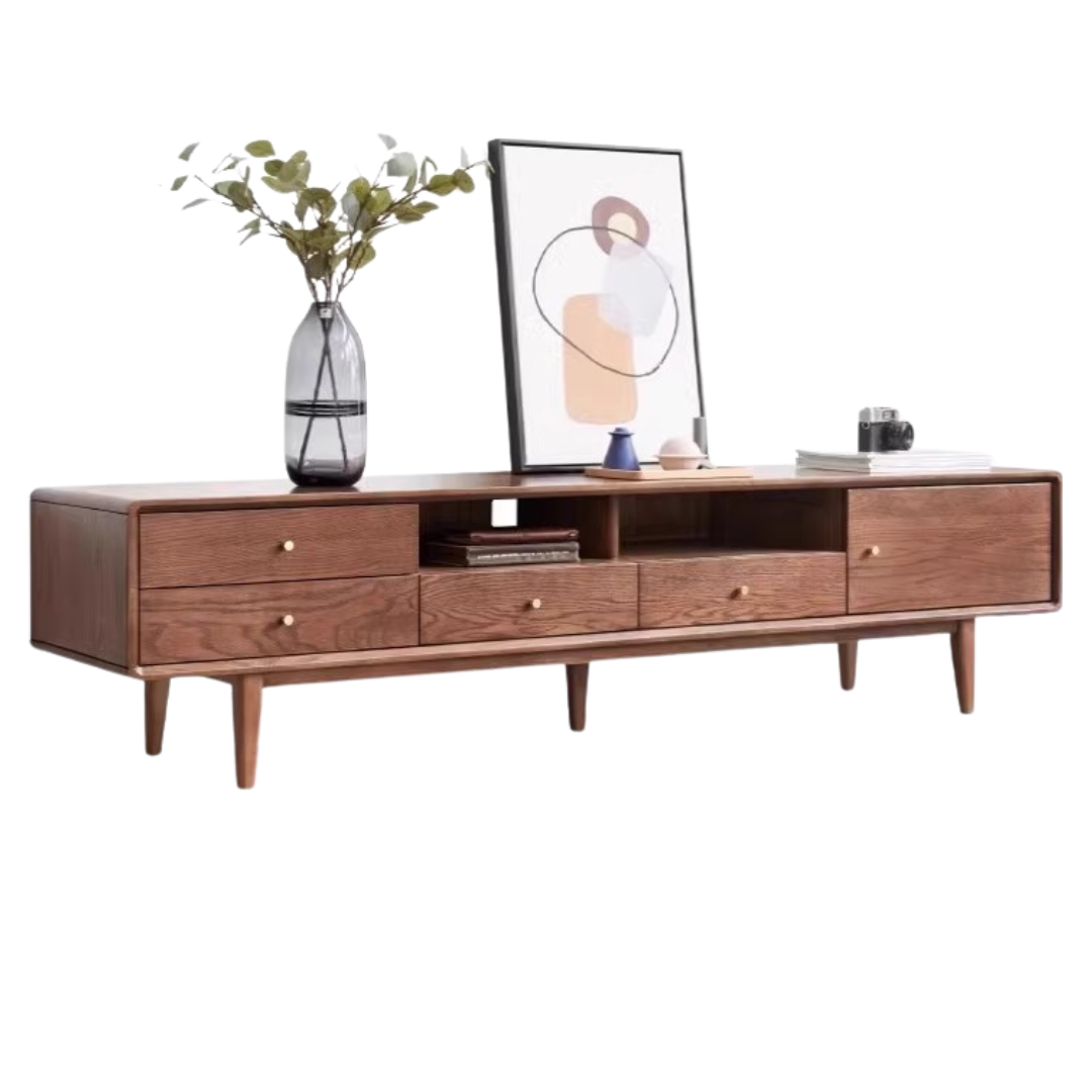 86.6x15.7x17.7 inch/ 220x40x45сm/ Walnut color/ TV cabinet