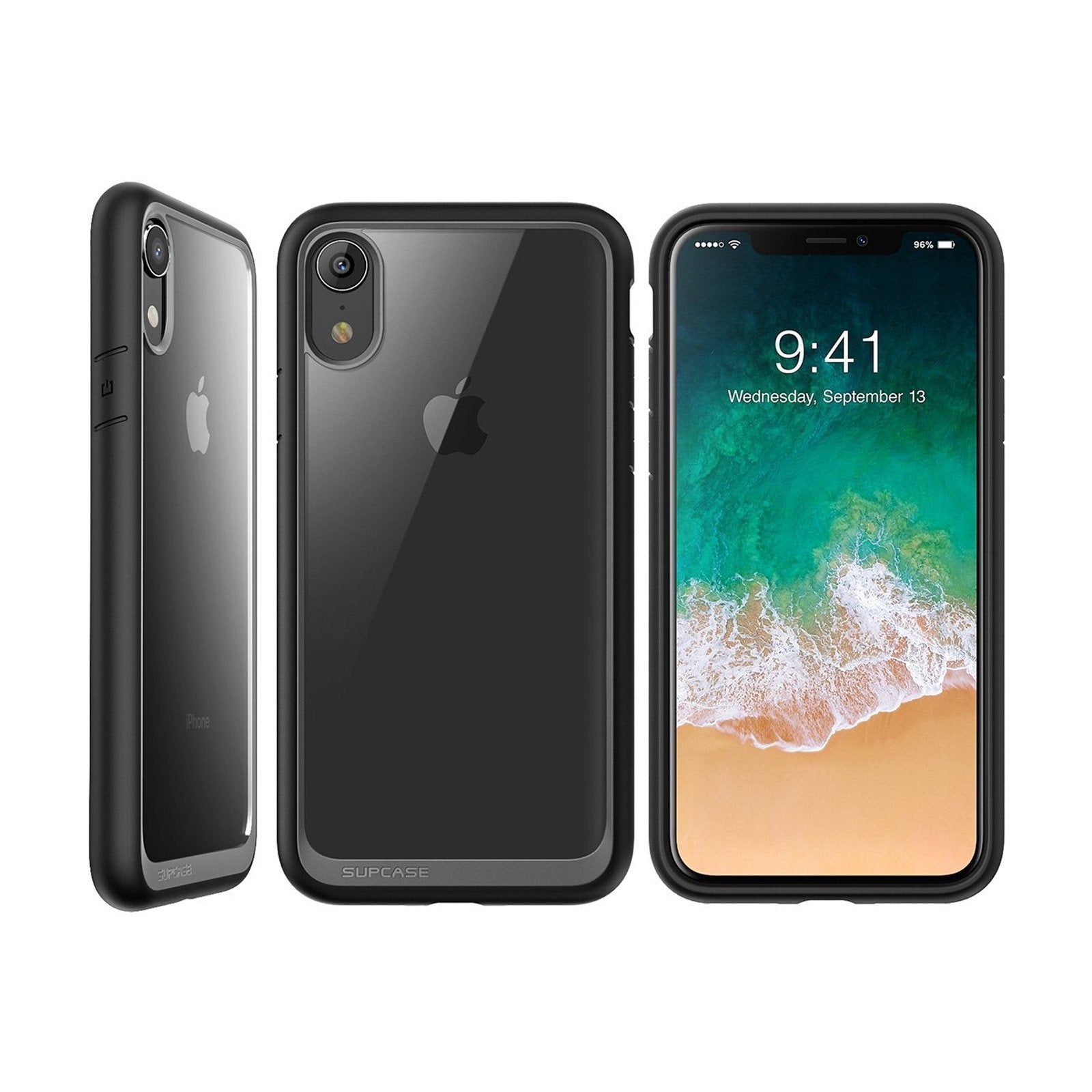 iPhone XR Case - Unicorn Beetle Style Slim Clear Protective Cover (Black) - Shockproof & Scratch Resistant for Daily Use, Work & Outdoor Activities