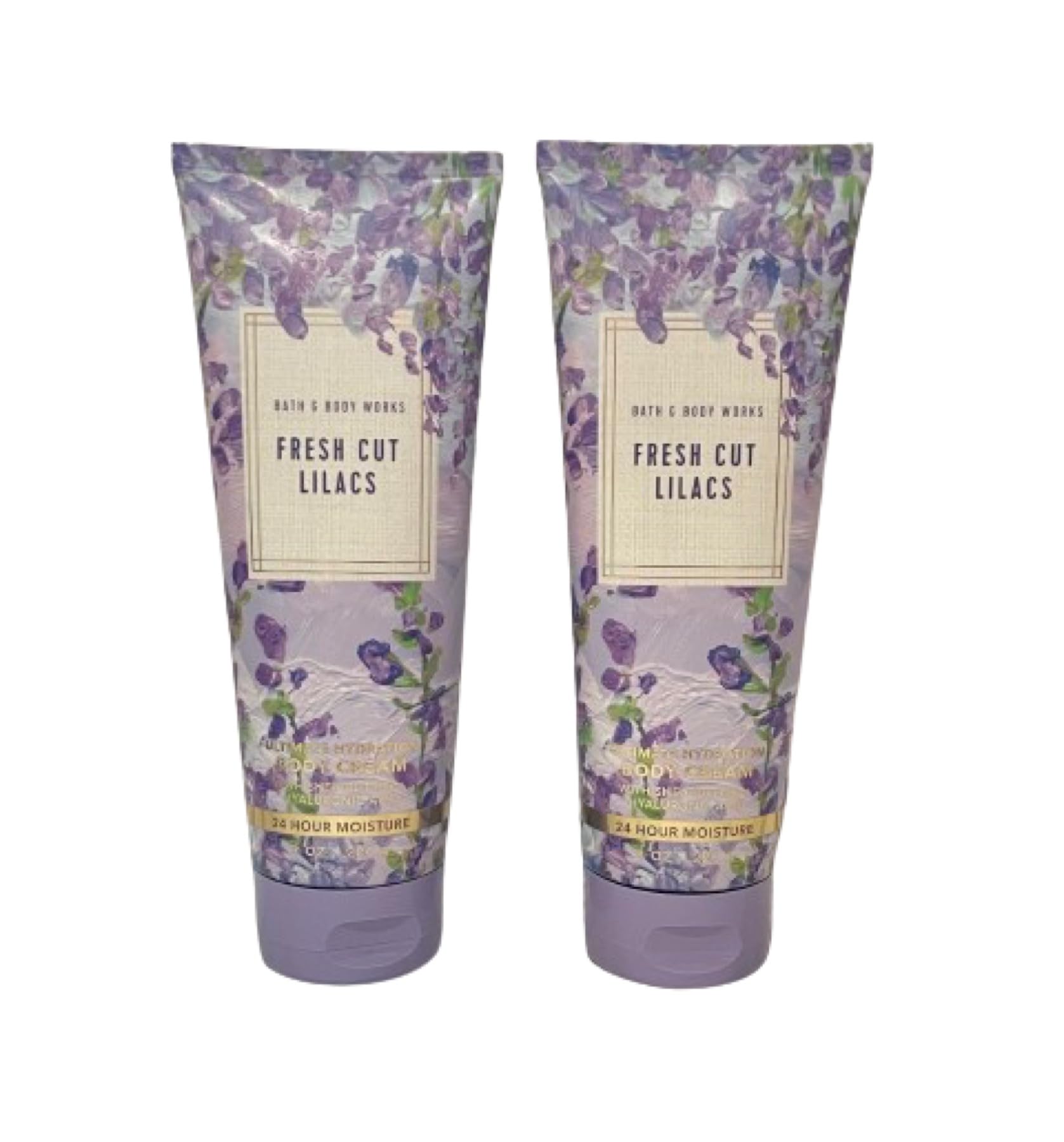 Bath & Body Works Ultimate Hydration Body Cream for Women - 8 Fl Oz 2-Pack (Fresh Cut Lilacs Scent) | Deep Moisturizing Lotion for Dry Skin | Perfect for Daily Use & Gift Giving