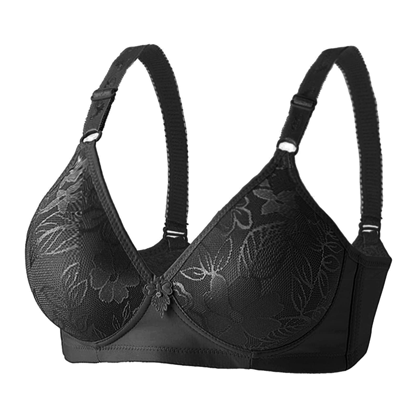 Women's Sports Bra - Plus Size Adjustable Full Cup Bustier, No Steel Ring, Breathable Cotton Modal Underwear for Yoga, Running & Workout
