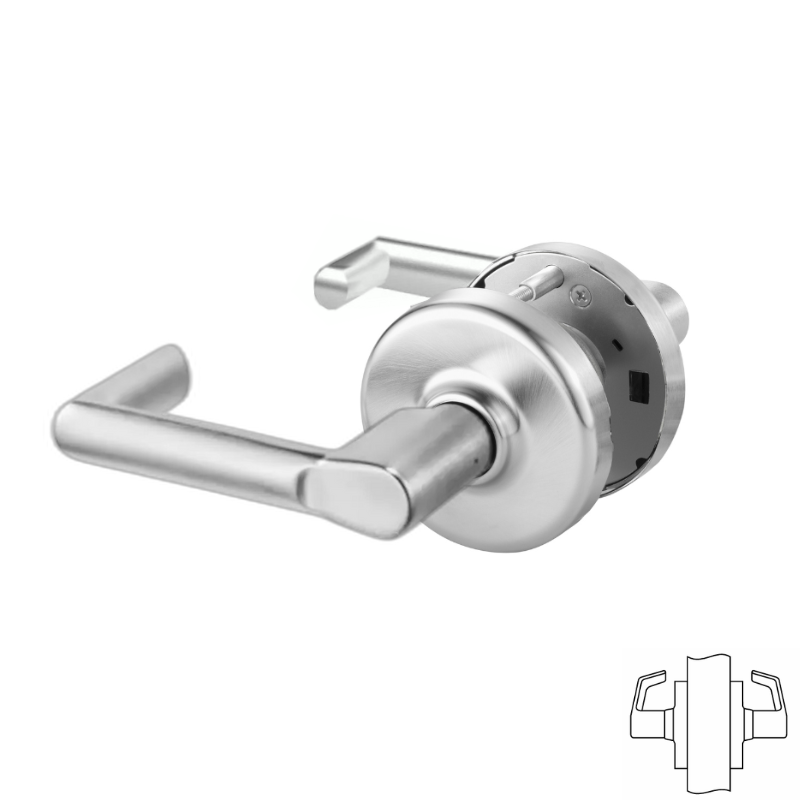 Corbin Russwin CLX3370 123D Dummy Cylindrical Lock - Decorative Lever, Non-Keyed, Full Dummy Function for Interior Doors & Home Decor
