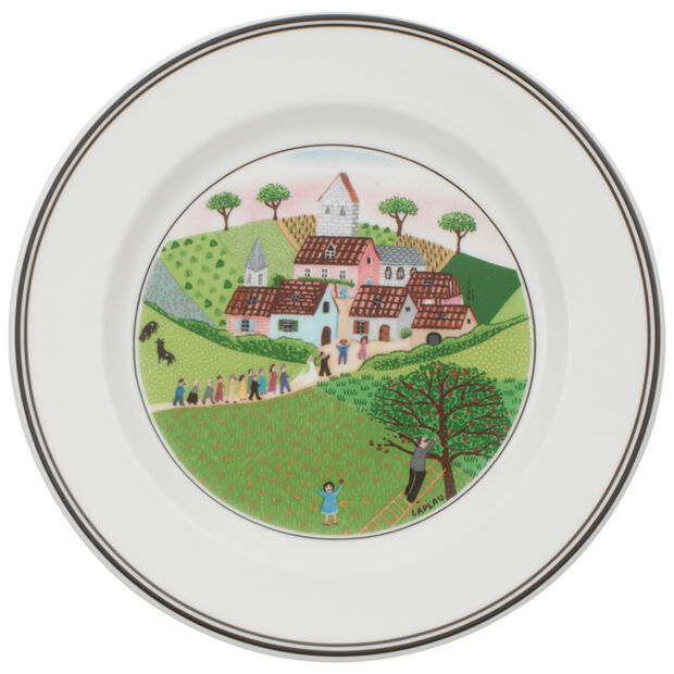 Design Naif Appetizer & Dessert Plates - Set of 6 Elegant Wedding Tableware for Parties, Bridal Showers & Special Occasions