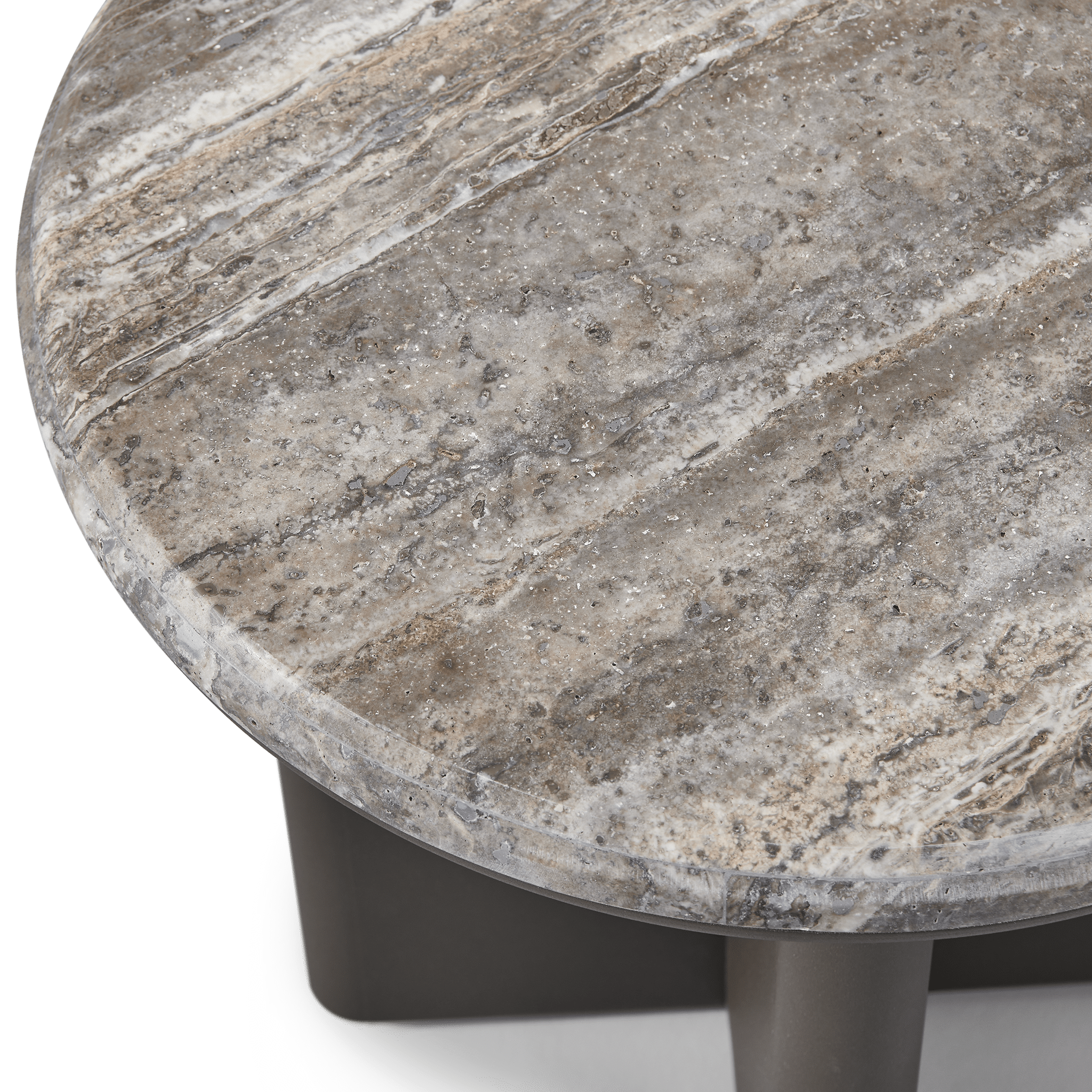 Palm Beach Aluminum Round Side Table - Outdoor Patio Furniture for Poolside, Garden, and Deck Use
