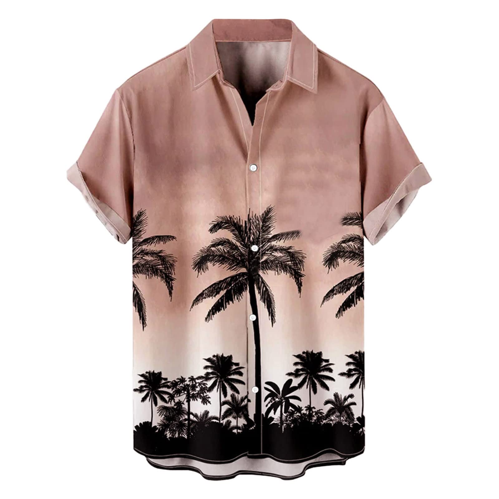 Uoki Tank Men's Fashion Short Sleeve Shirt - Casual Beach Printed Top for Spring & Summer | Elegant Flannel Shirts for Men | Perfect for Vacations, Outdoor Activities & Daily Wear