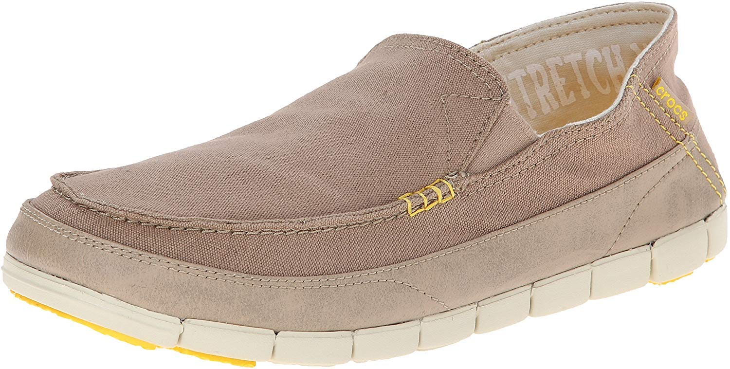 Crocs Men's Stretch Sole Loafers - Comfortable Slip-On Shoes for Men | Casual & Work Loafers for Everyday Wear, Office, Travel & Relaxation