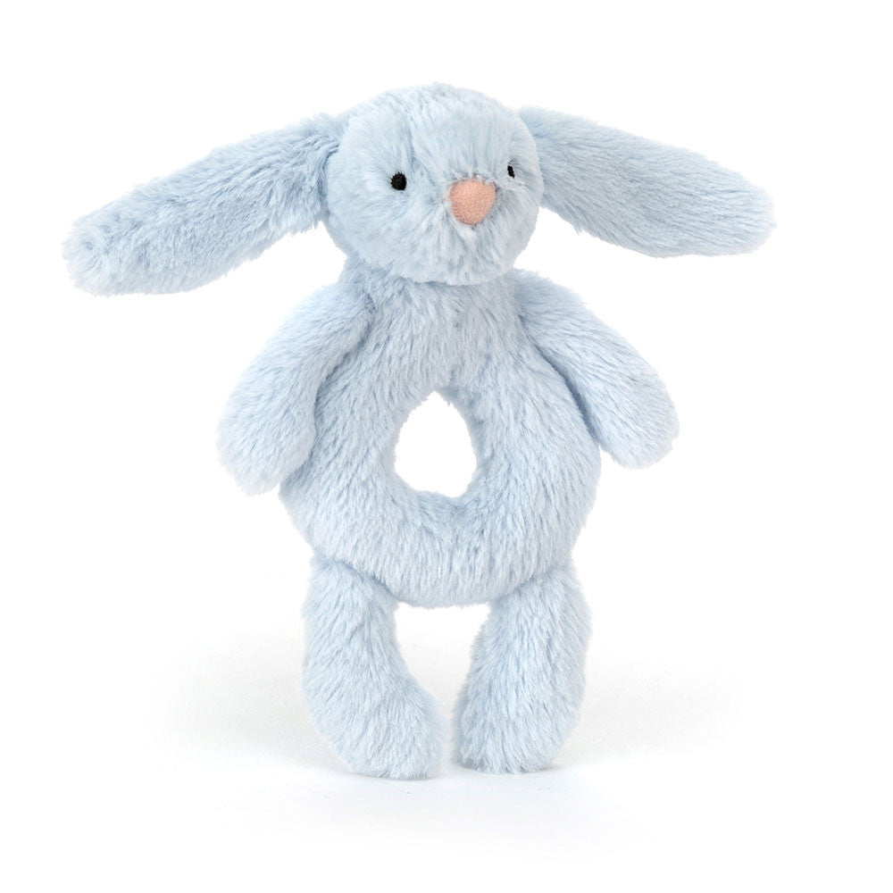 Bashful Bunny Baby Ring Rattle - Soft Teether Toy for Newborns & Infants - Perfect for Soothing, Playtime & Early Learning Development