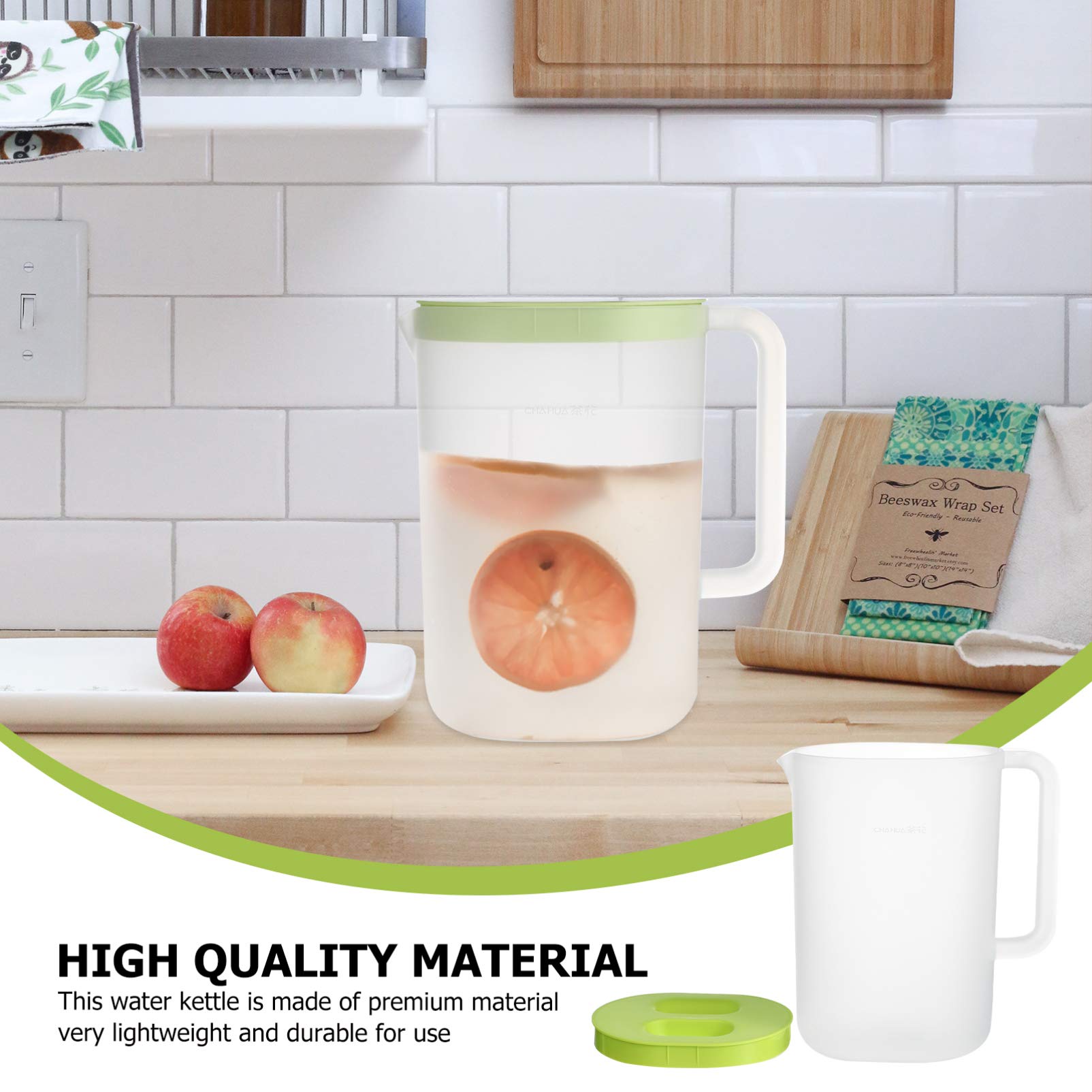 DOITOOL 2.2L Large Water Pitcher with Lid - BPA Free Beverage Carafe for Hot & Cold Drinks, Iced Tea, Coffee, Lemonade - Perfect for Refrigerator, Parties, Office & Home Use