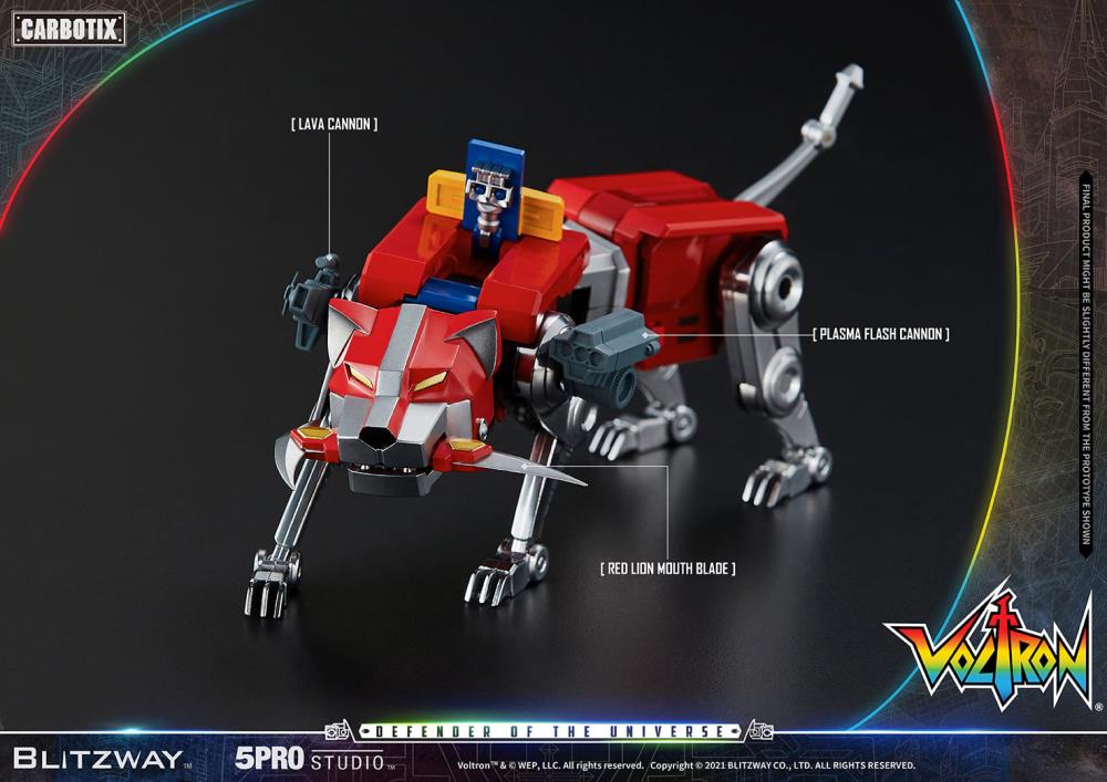 Blitzway Voltron: Defender of the Universe Carbotix Series Collectible Action Figure - Perfect for Display, Anime Fans & Sci-Fi Collectors