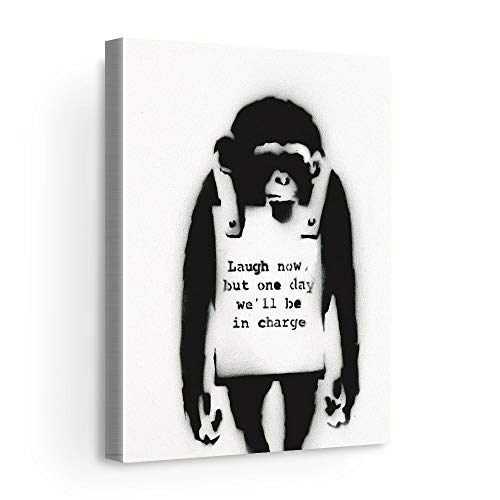 Banksy Monkey Laugh Now, But One Day We'll Be In Charge