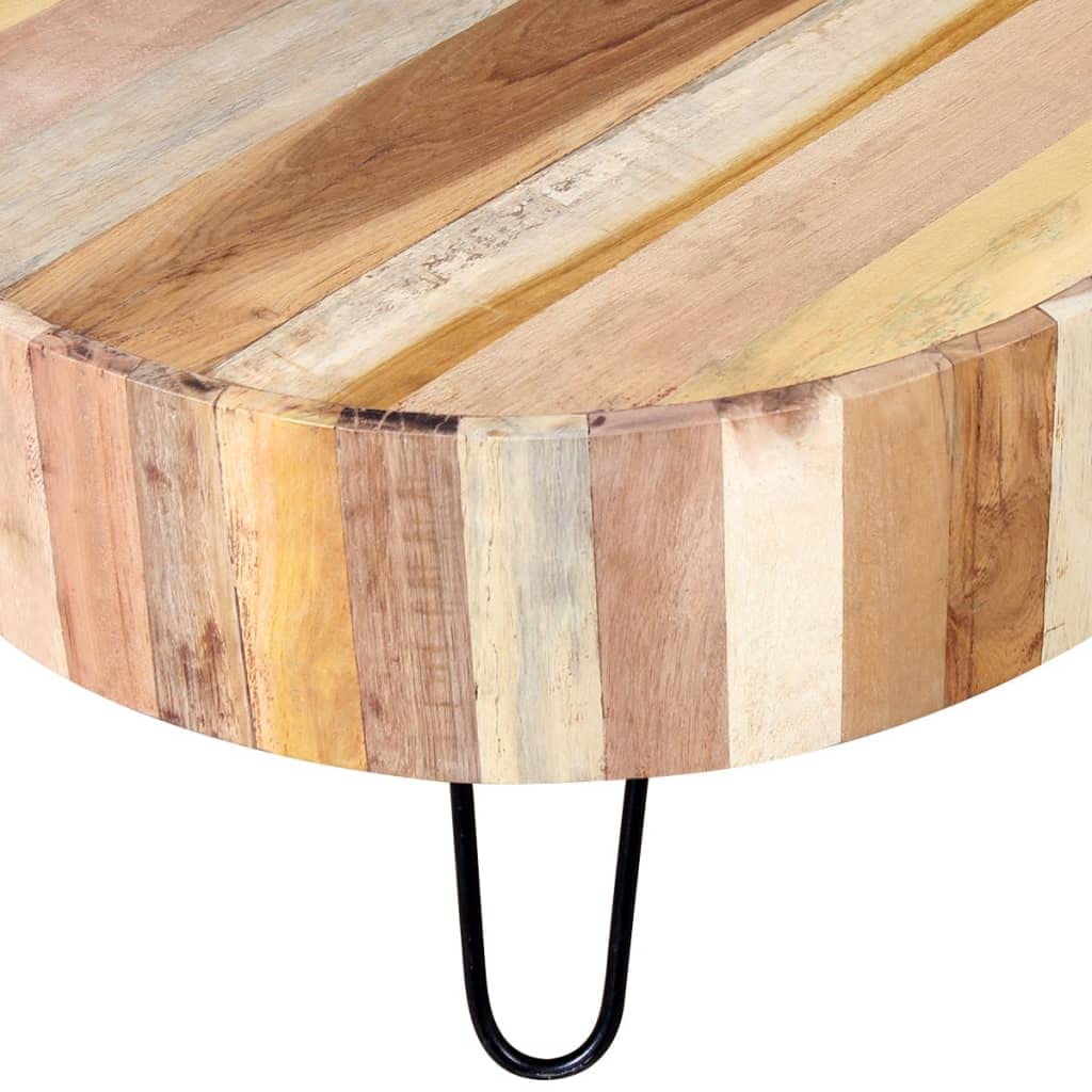 CHARMMA Solid Reclaimed Wood Coffee Table - 15KG Heavy Duty Rustic Industrial Style for Living Room, Lounge & Office Decor