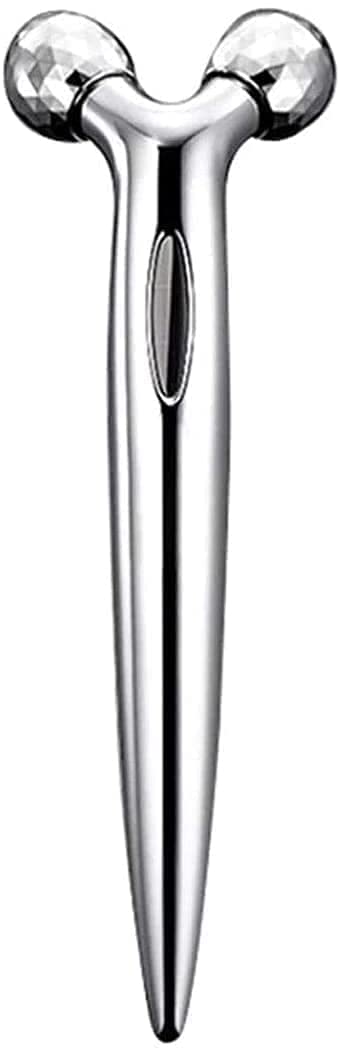 Kriaex Cooling Face Roller Massage Stick - Metal Facial Massager for Puffiness Reduction, Face Lifting & Skin Tightening | Anti-Aging Skincare Tool for Eyes & Face | Perfect for Morning Routine, Spa Days & Travel Skincare