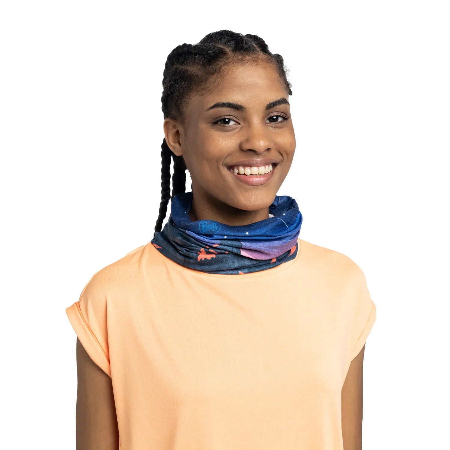 CoolNet UV® Cooling Neck Gaiter - UPF 50+ Sun Protection, Breathable & Moisture-Wicking for Outdoor Activities (Midnight Blue) - Perfect for Hiking, Running, Cycling & Summer Sports