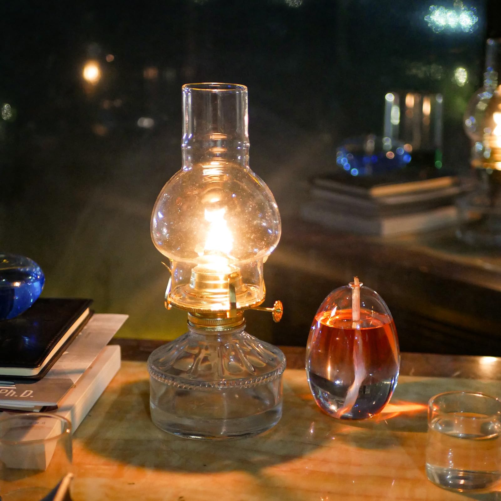 3 Inch Base 6.25 Inch Height Oil Lamp Chimney - Clear Glass Replacement for Kerosene & Hurricane Lamps - Perfect for Home Decor, Emergency Lighting & Outdoor Camping