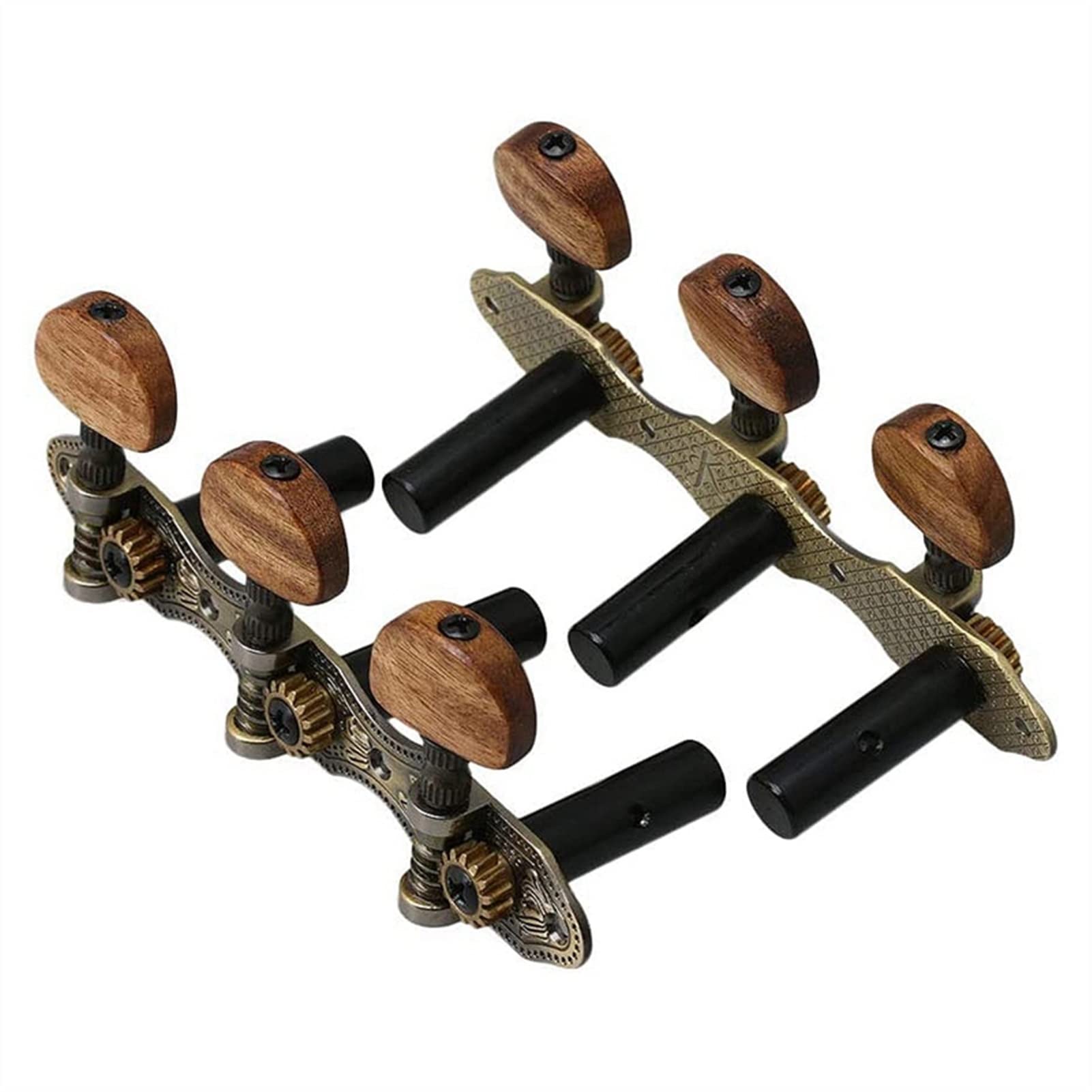 2Pcs Classical Guitar Tuners - Premium Tuning Key Pegs & Machine Heads for Acoustic, Folk & Classical Guitars - Durable Guitar Tuning Knobs for Precise Sound Adjustment - Perfect for Beginners & Professional Musicians (Ideal for Live Performances, Studio Recording & Home Practice)
