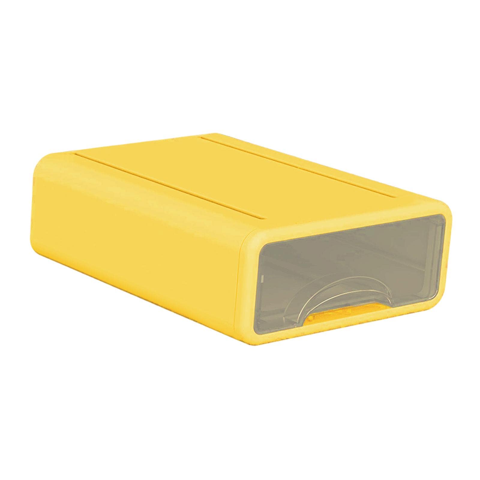 Homozy Desktop Organizer with Drawers - Yellow Storage Box for Office, Dresser, Bathroom & Makeup | Perfect for Organizing Office Supplies, Jewelry, Cosmetics & Small Accessories