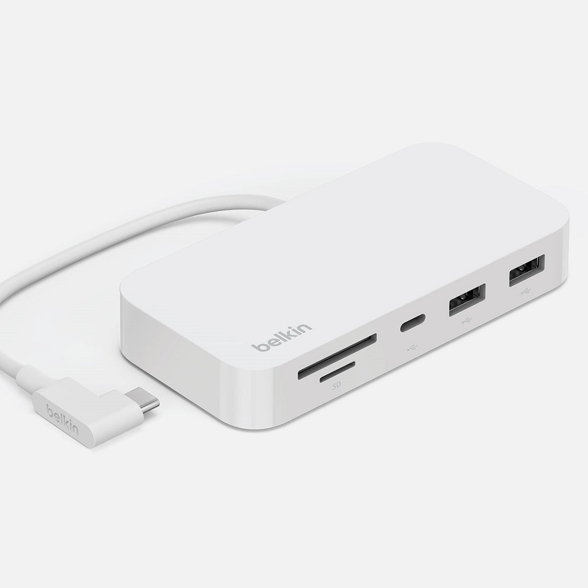 Belkin USB C 6-in-1 Multi-Port Hub with Stand - Expand Connectivity for MacBook, iPad Pro, Dell XPS & More - Perfect for Home Office, Travel & Workspace Setup