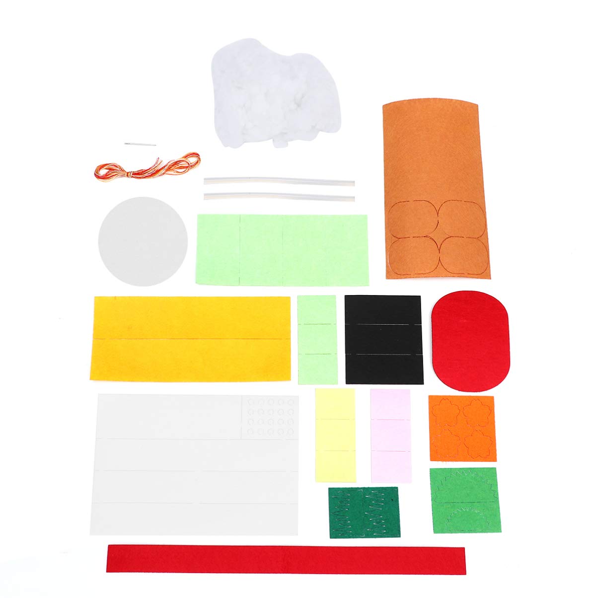 NUOBESTY DIY Sushi Toy Kit - Non-Woven Fabric Handmade Craft for Kids - Fun Pretend Play Food for Boys & Girls (Red Box) - Perfect for Birthday Gifts, Role Play & Early Learning Activities