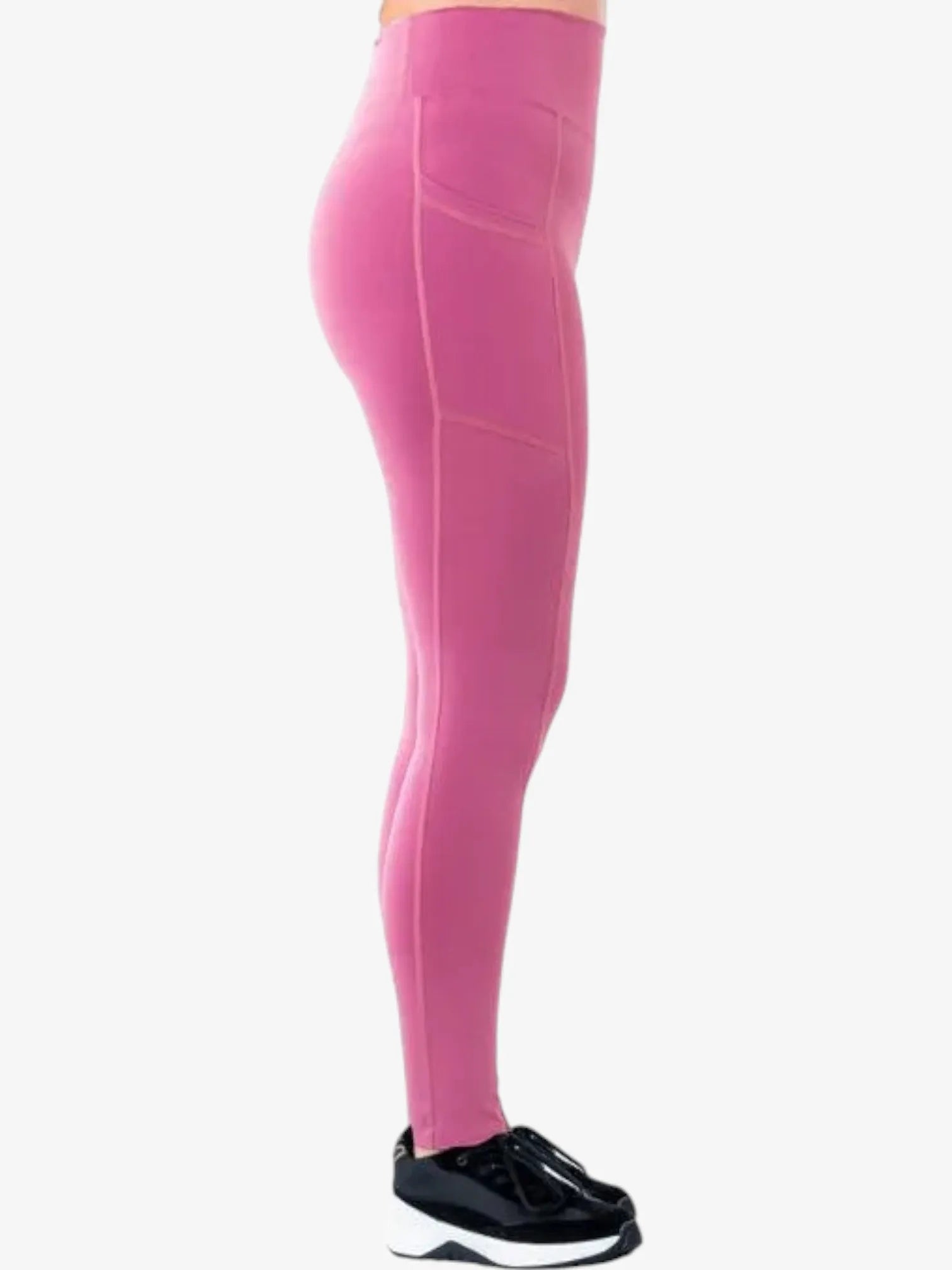 Roxy Heart In To It Rosa Leggings - High Waist Yoga Pants for Women, Comfortable Workout Tights for Running, Gym & Lounge