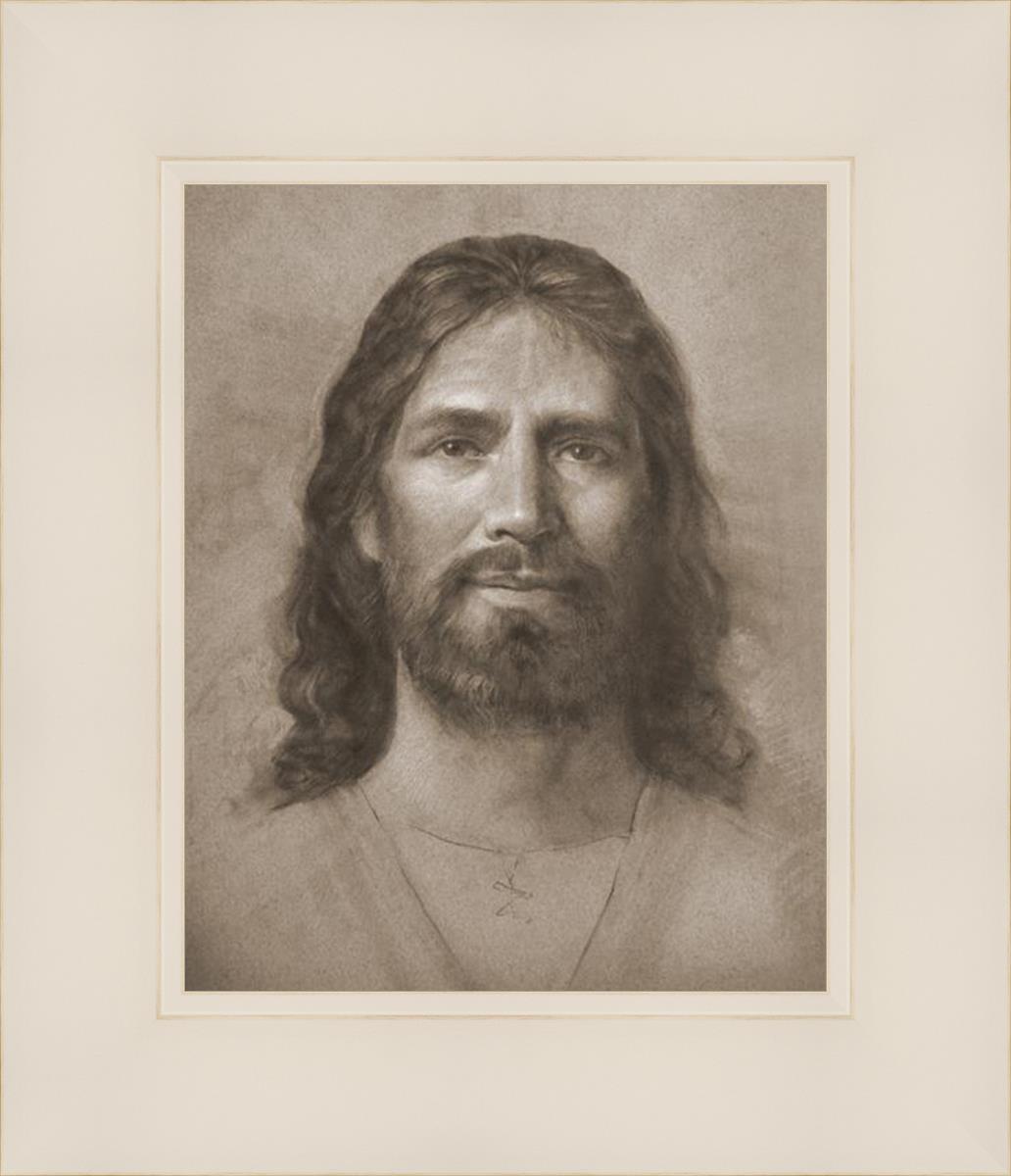 Christ Head Study - Religious Artwork for Home Decor, Church Display & Spiritual Inspiration