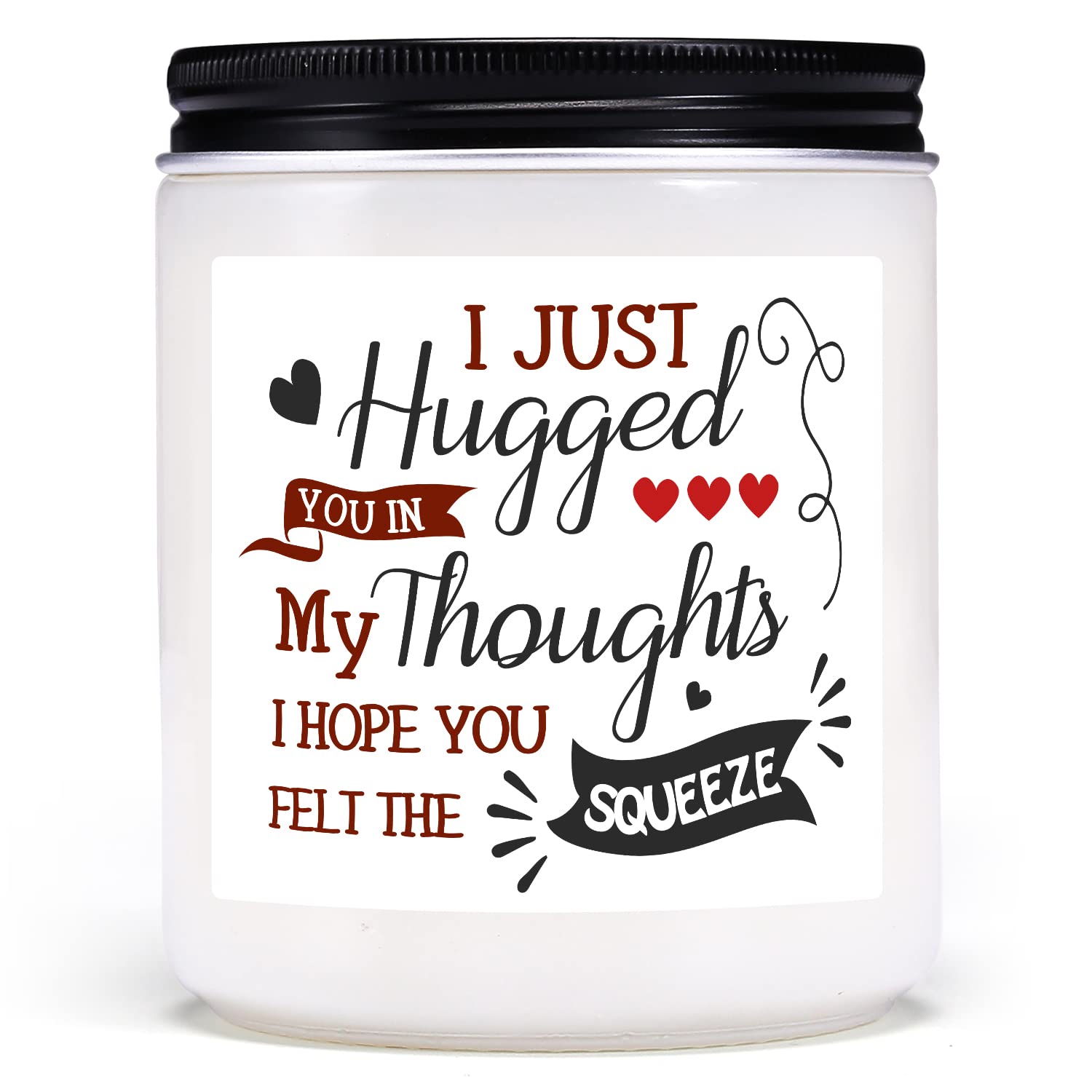 Lavender Scented Friendship Candle - Unique Thinking of You Gift for Women, Best Friend, Sister, Mom, Girlfriend or Coworker | Birthday, Get Well & Appreciation Present | Relaxing Aromatherapy for Home, Office & Spa