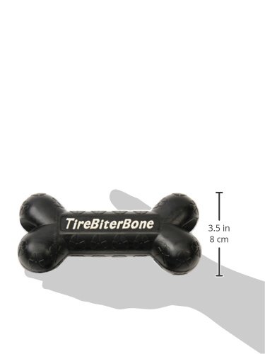 Mammoth TireBiterII Bone with Treat Station – Durable Natural Rubber Dog Chew Toy for Aggressive Chewers – Interactive Long-Lasting Chew Bone for Large Dogs (7.25