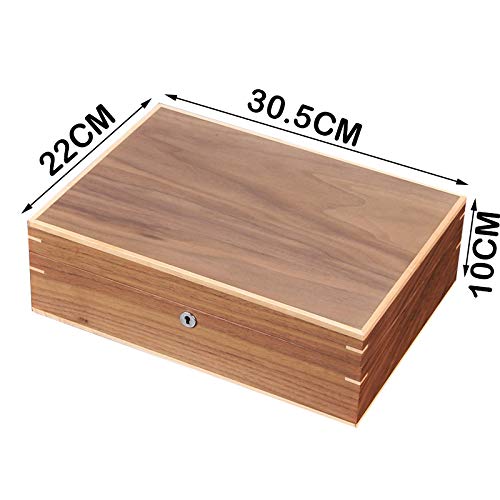 Premium 10-Slot Wooden Watch Box with Glass Top & Cushions - Luxury Watch Storage Case for Men & Women, Jewelry Display Organizer - Perfect for Travel, Home & Office Use