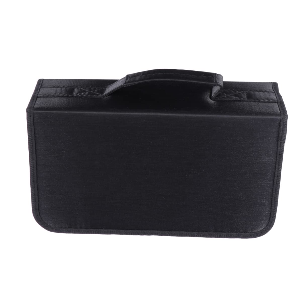 PartyKingdom 128-Piece DVD/CD Storage Case Organizer - Portable Disc Holder with Car Stand, Wallet & Pouch - Perfect for Car, Home & Office Media Organization