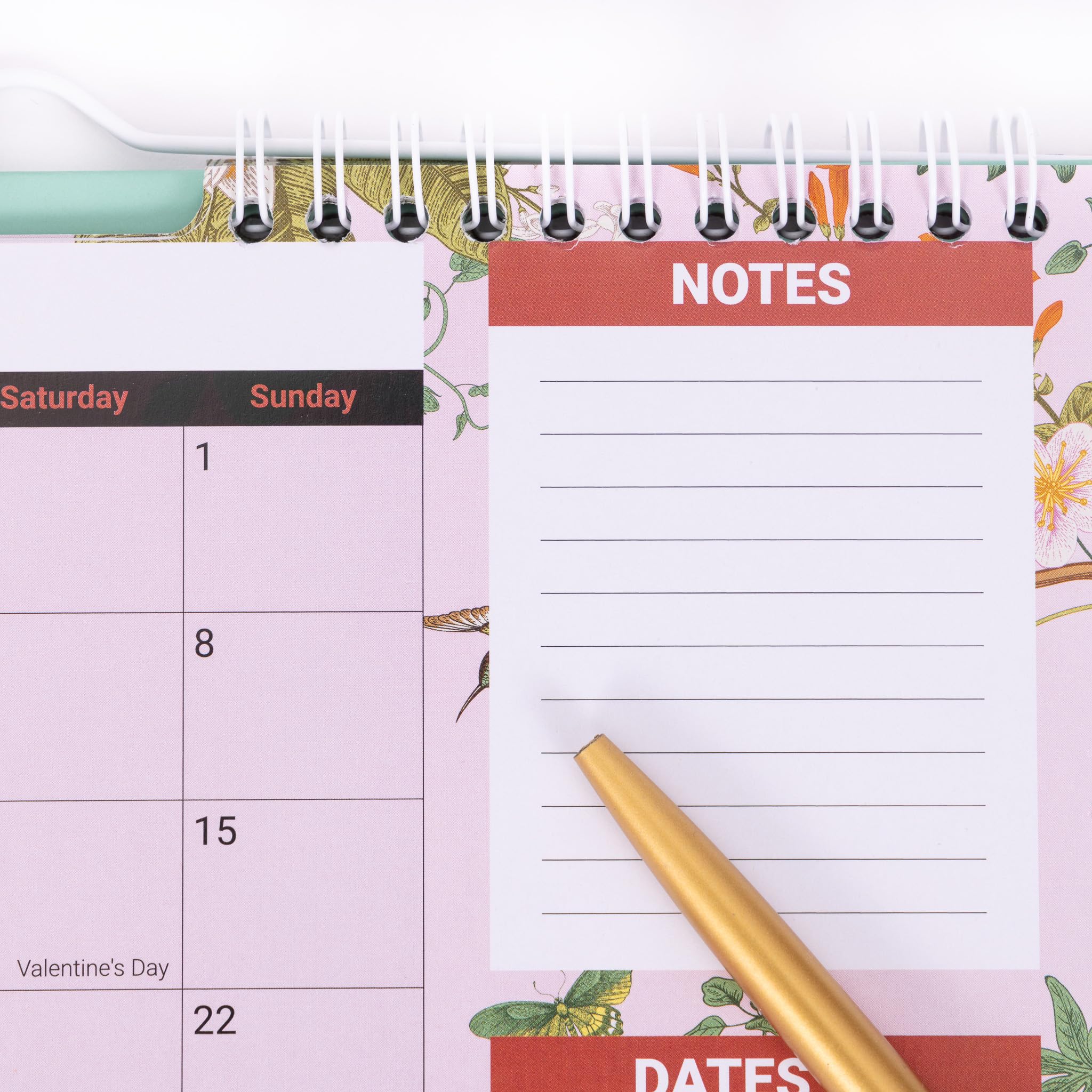 2025-2026 18-Month Spiral Bound Desk Calendar | Standing Flip Planner with Pen Holder | Perfect for Home Office, School & Family Organization | Gift Idea for Professionals & Students