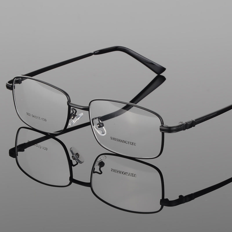 Bclear Thick Gold Plated Men's Eyeglasses S902 Full Frame Glasses for Men - Stylish & Durable Eyewear for Work, Driving, and Everyday Use