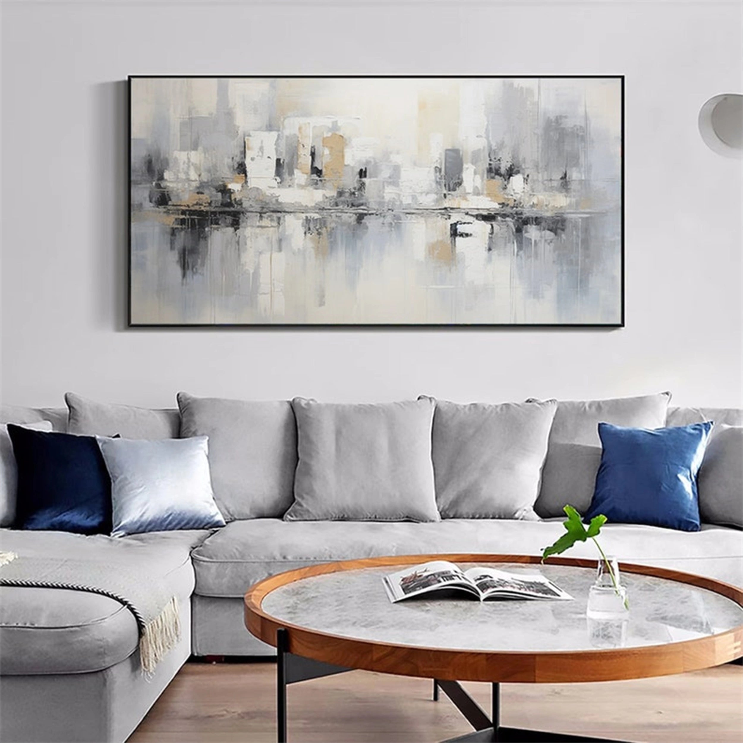 Urban Landscape Painting #UL 022 - Modern Wall Art for Home & Office Decor - Perfect for Living Room, Bedroom, or Workspace