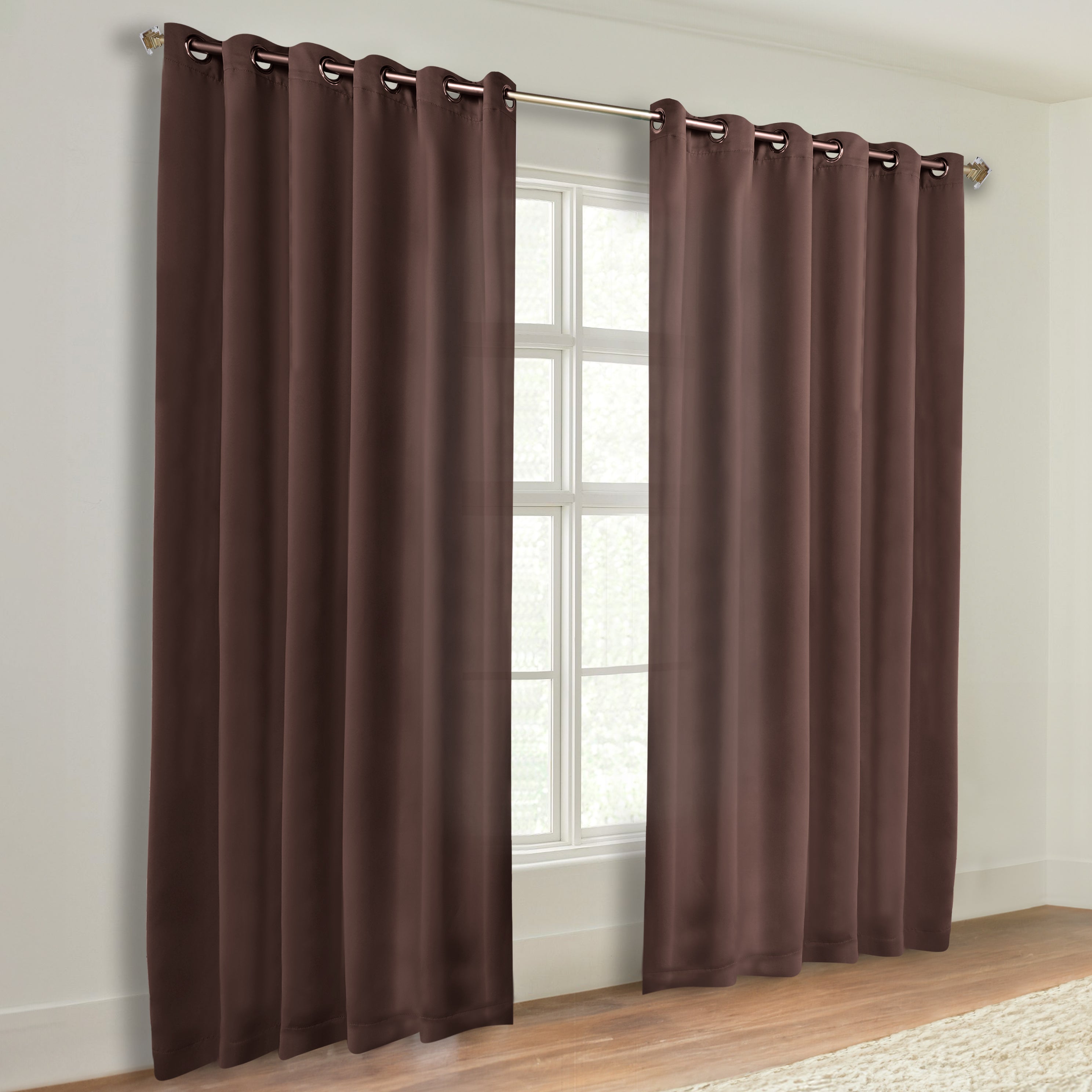 Machine Washable Blackout Curtains Set of 2 - Solid Color Room Darkening Window Treatments for Bedroom & Nursery - Blocks Light & Noise for Better Sleep