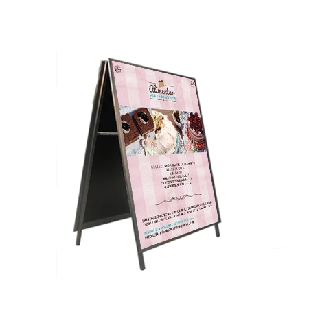 36x60 A-Frame Sign Holder with Security Screws - 1 1/4
