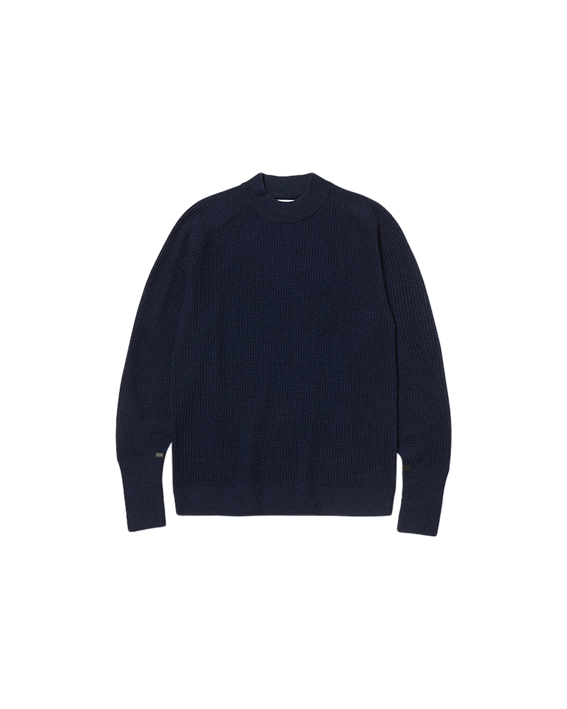 Alpaca Waffle Knit Mock Neck Sweater - Soft Winter Pullover for Women | Cozy Casual Wear & Outdoor Activities