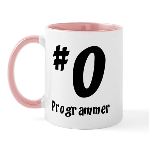 White/Pink Inside - #0 Programmer Mug