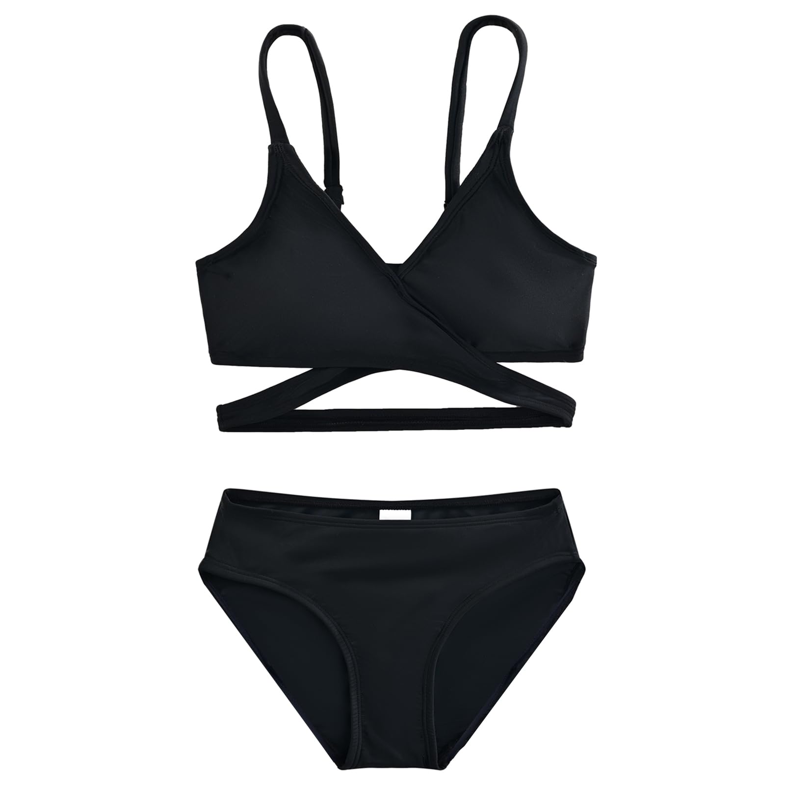 Karrack Girls' Bikini Set - Adjustable Straps Swimwear for Teens & Kids | Beach & Pool