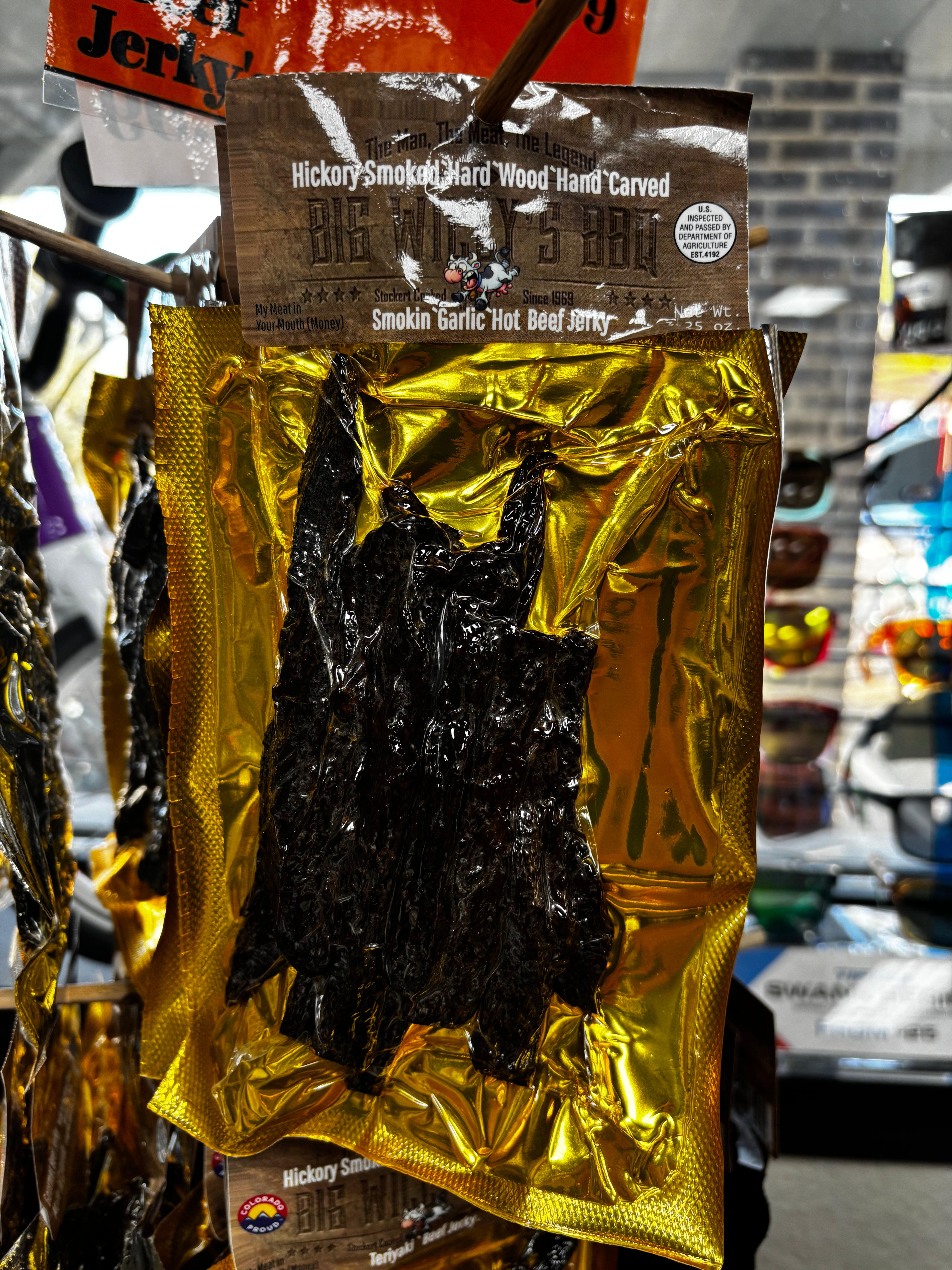 Big Willy’s Premium BBQ Beef Jerky - High Protein, Low Carb, Gluten-Free Snack for Camping, Hiking & Road Trips | Authentic American Flavor