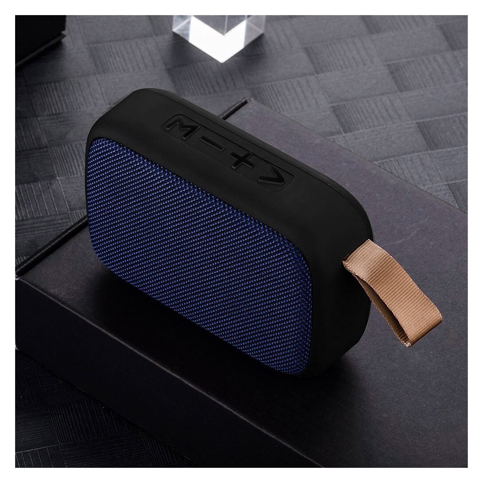 EXUAN Portable Bluetooth Speaker - Wireless Stereo Sound with TF Card & FM Radio, Compatible with Smartphone, Tablet, Laptop - Perfect for Outdoor, Travel, Home & Party (Blue)