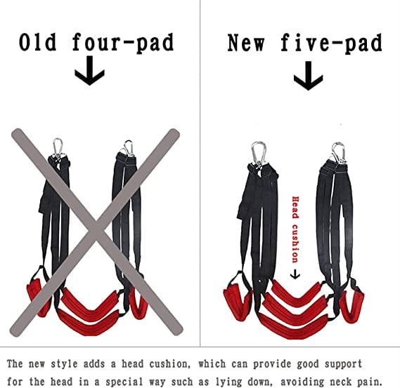 Premium Adult Sex Swing for Couples - Heavy Duty BDSM Bondage Swing with Adjustable Straps, Ceiling Mount for Bedroom - Perfect for Spicing Up Romance, Yoga, and Intimate Workouts